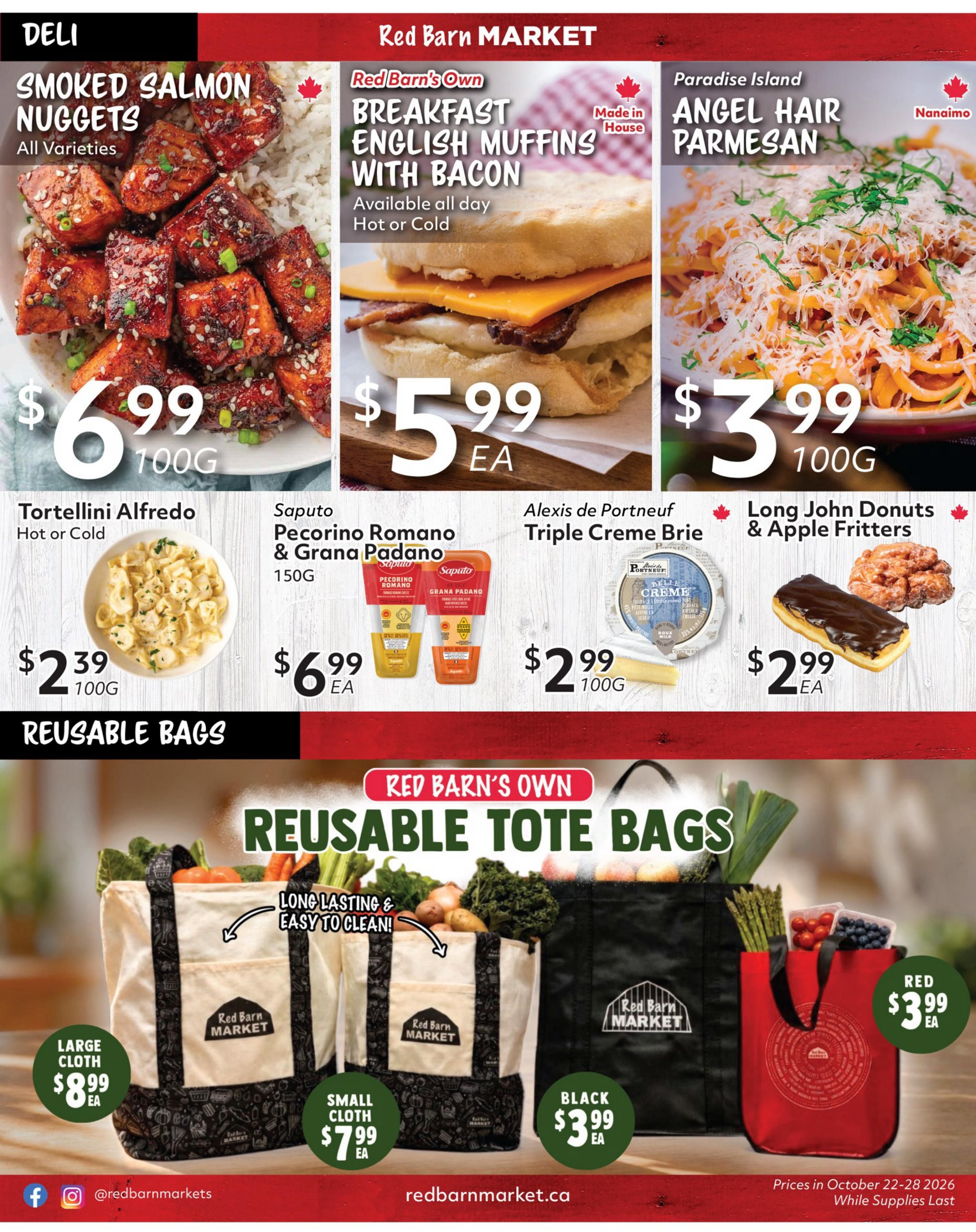 Red Barn Market Flyer October 22 to 28