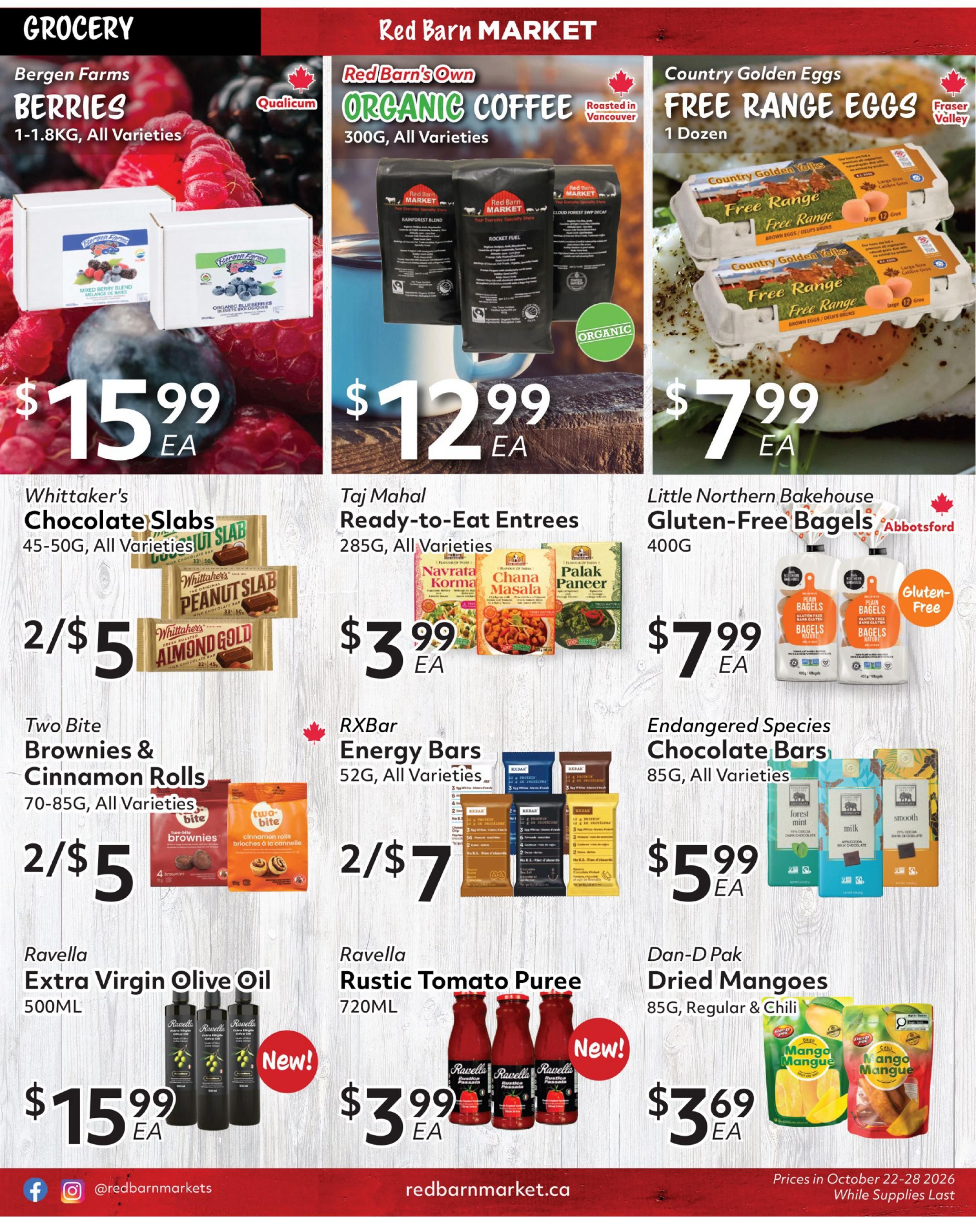 Red Barn Market Flyer October 22 to 28