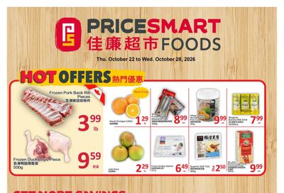 PriceSmart Foods Flyer October 22 to 28
