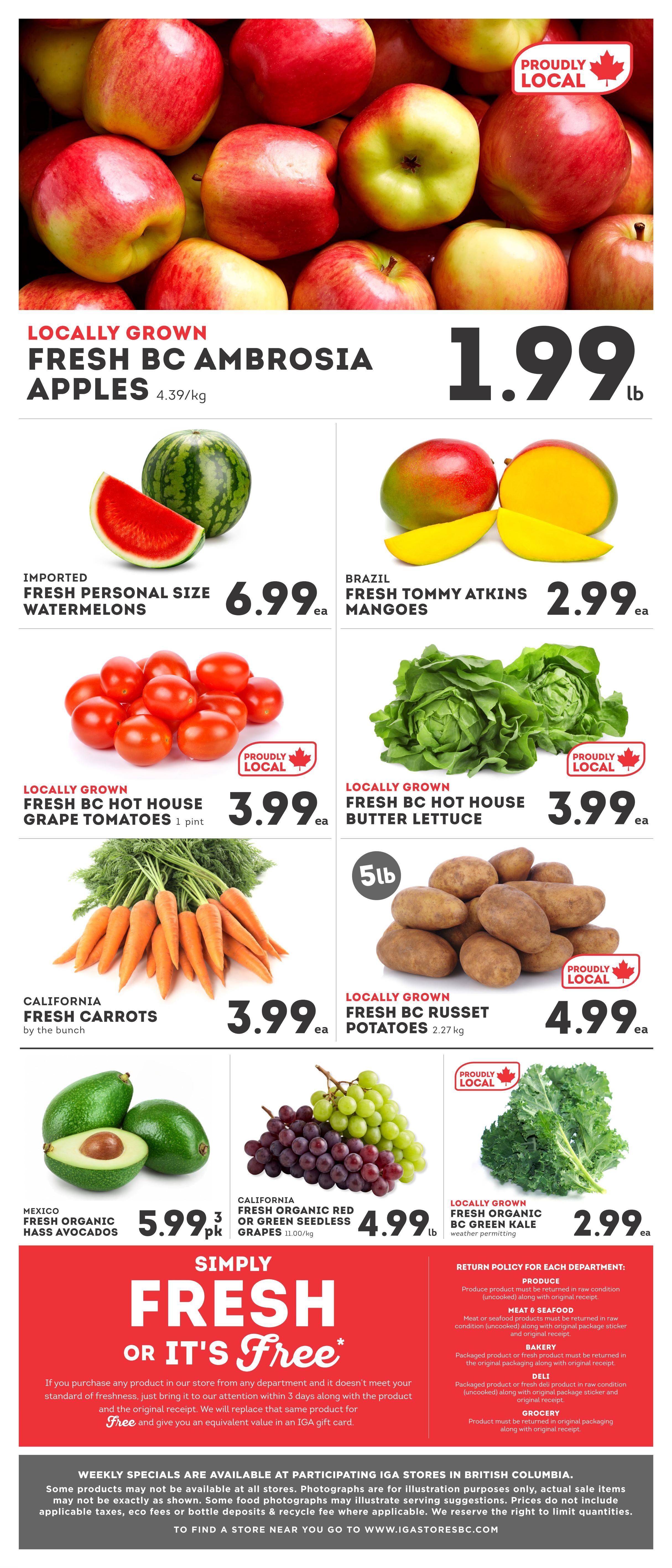 IGA Stores of BC Flyer October 23 to 29