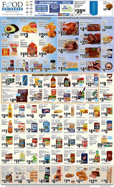 Food Universe (2424 Flatbush Ave., Brooklyn, NY) 10/23 - 10/29 Preview Weekly Ad October 23 - 29, 2026