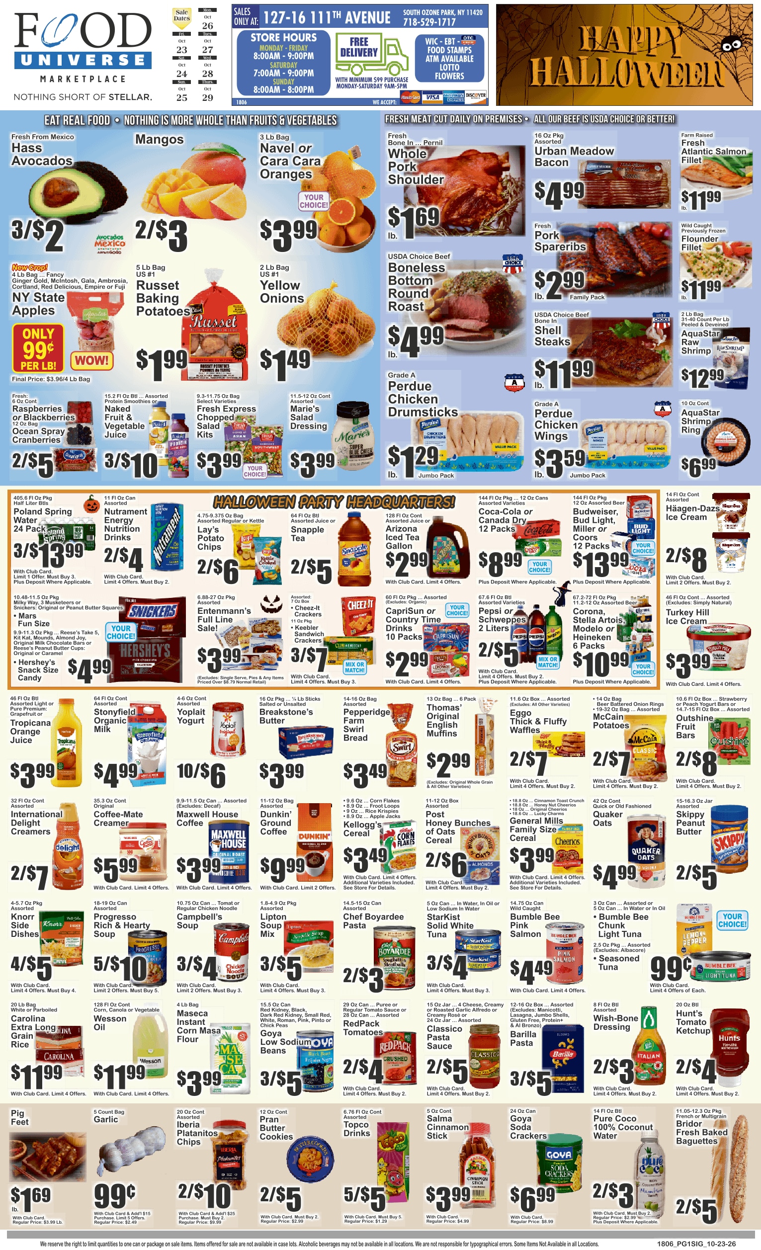 Food Universe (South Ozone Park, NY) 10/23 - 10/29 Preview Weekly Ad October 23 - 29, 2026