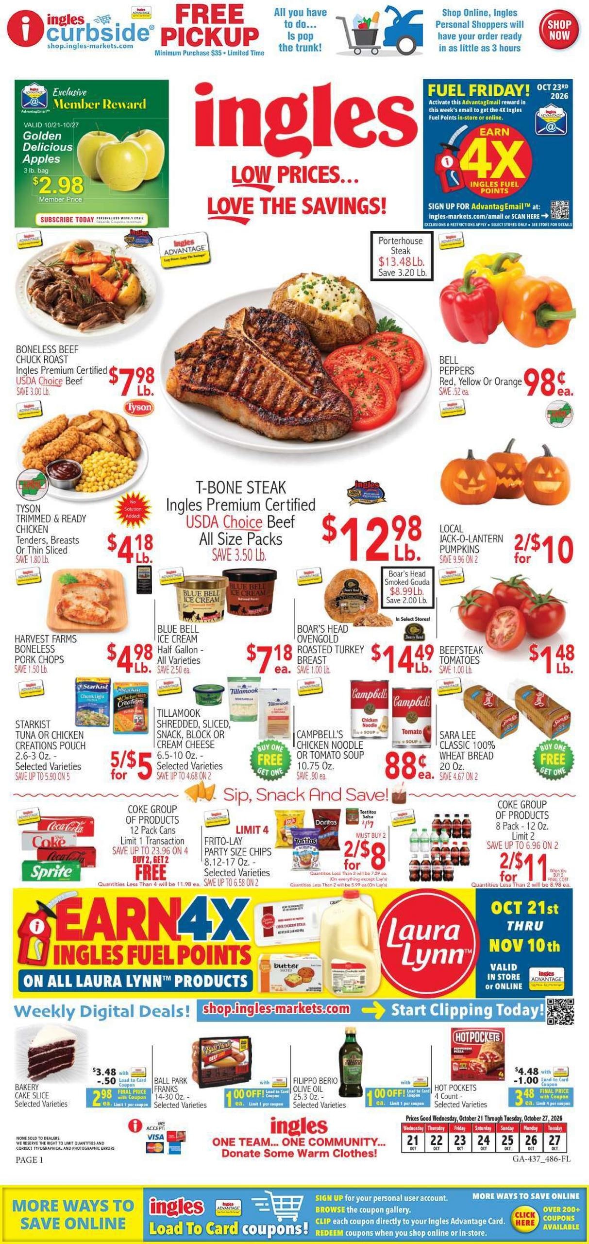 Ingles Markets (Gray-Macon Area, GA) Weekly Ad October 21 - 27, 2026