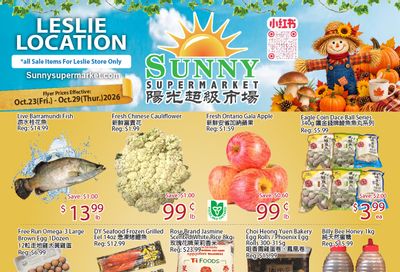 Sunny Supermarket (Leslie) Flyer October 23 to 29