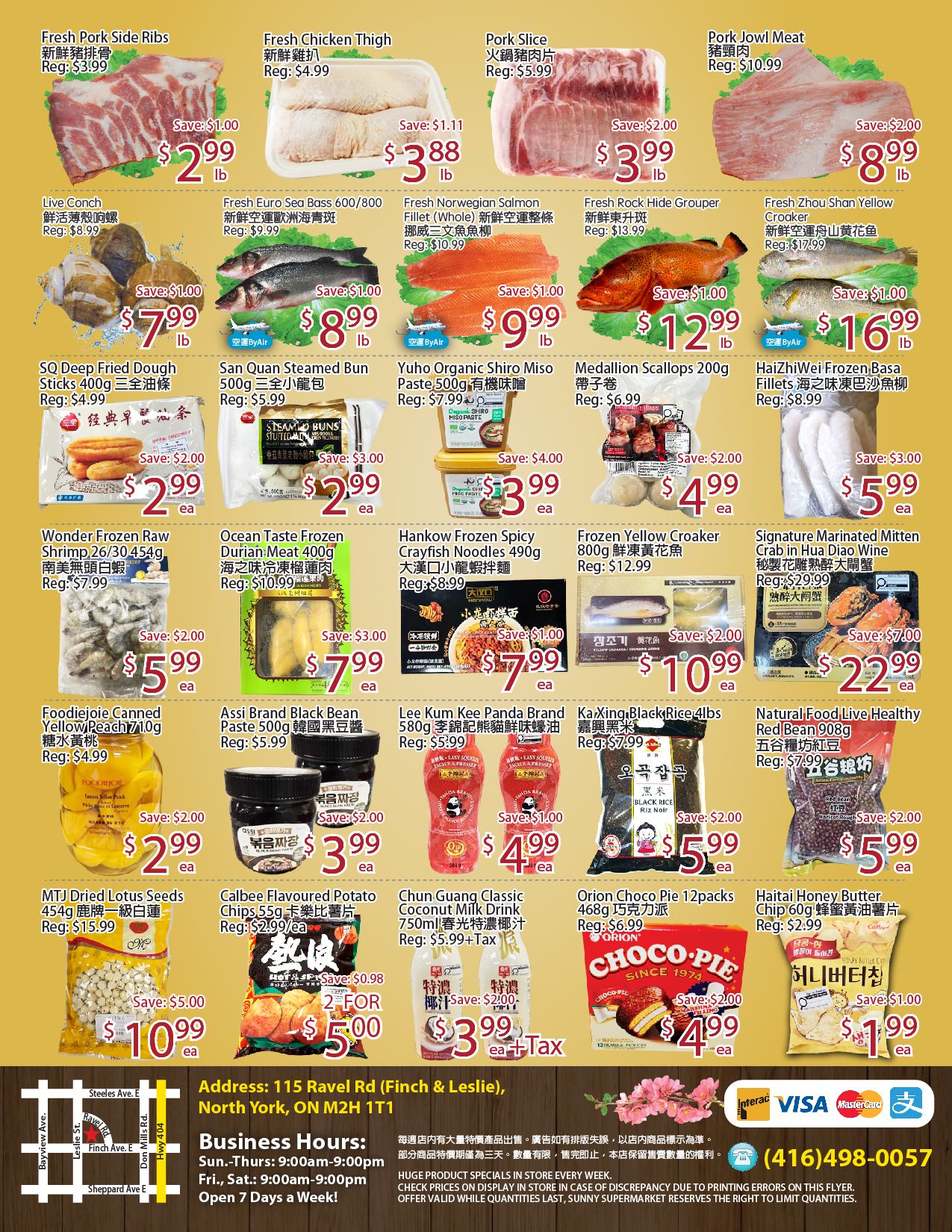 Sunny Supermarket (Leslie) Flyer October 23 to 29