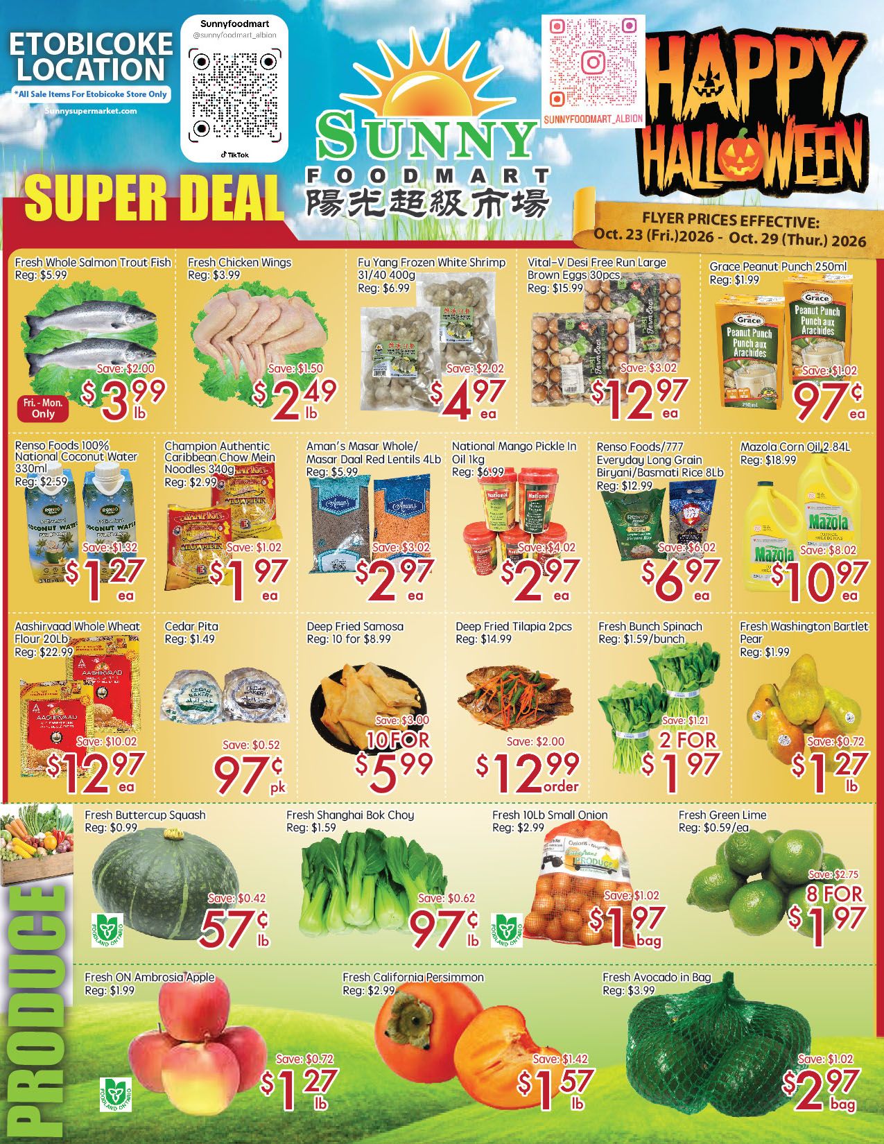 Sunny Foodmart (Etobicoke) Flyer October 23 to 29