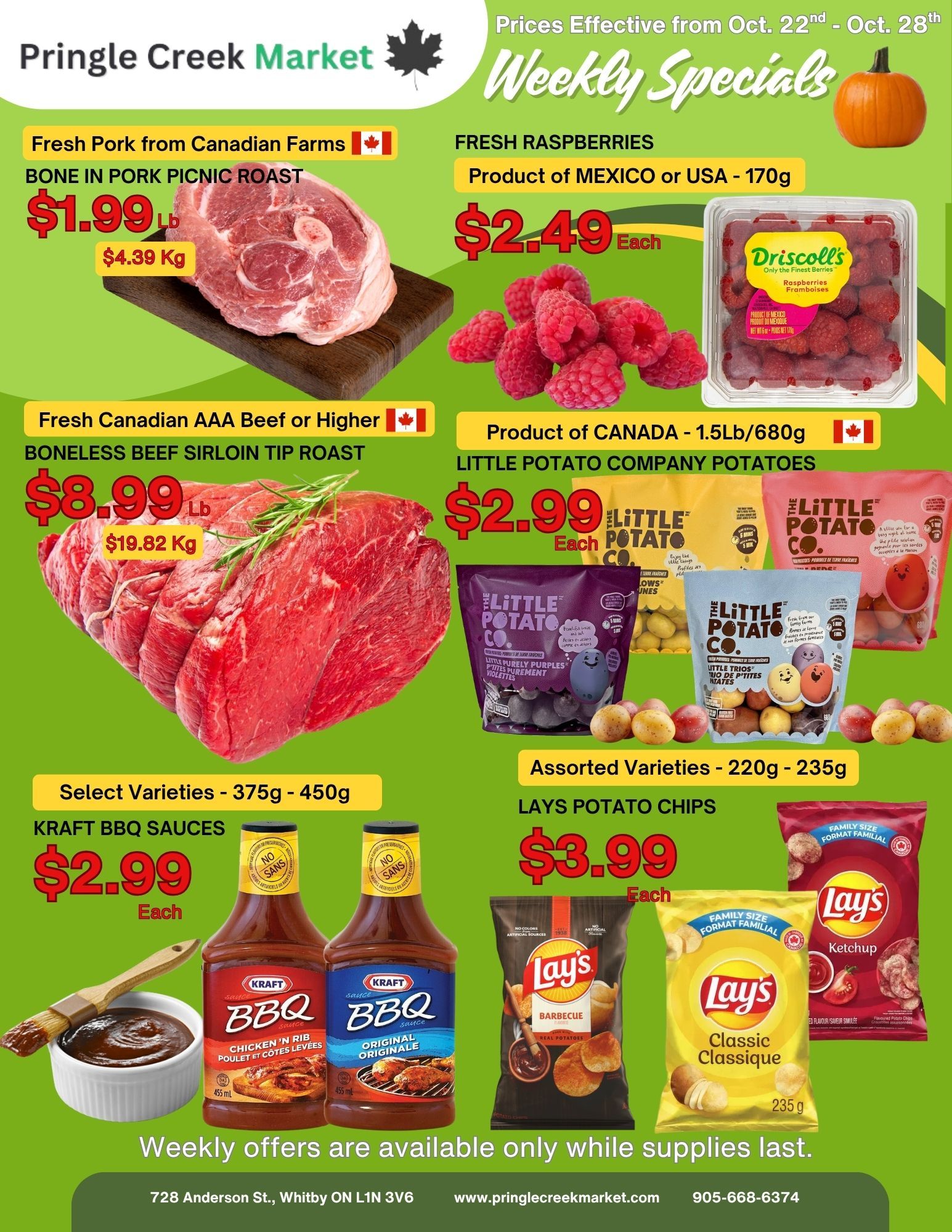 Pringle Creek Market Flyer October 22 to 28