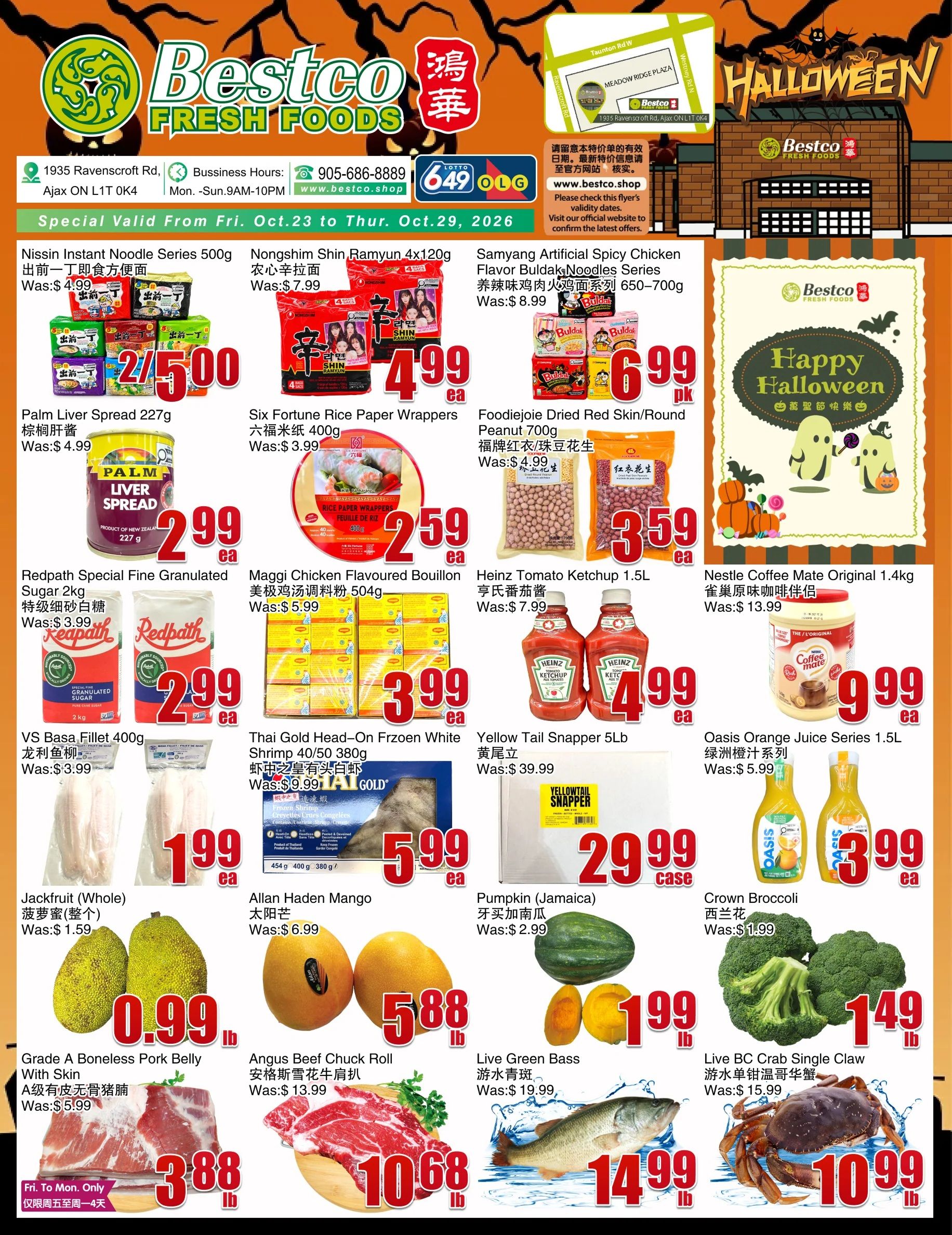 BestCo Food Mart (Ajax) Flyer October 23 to 29