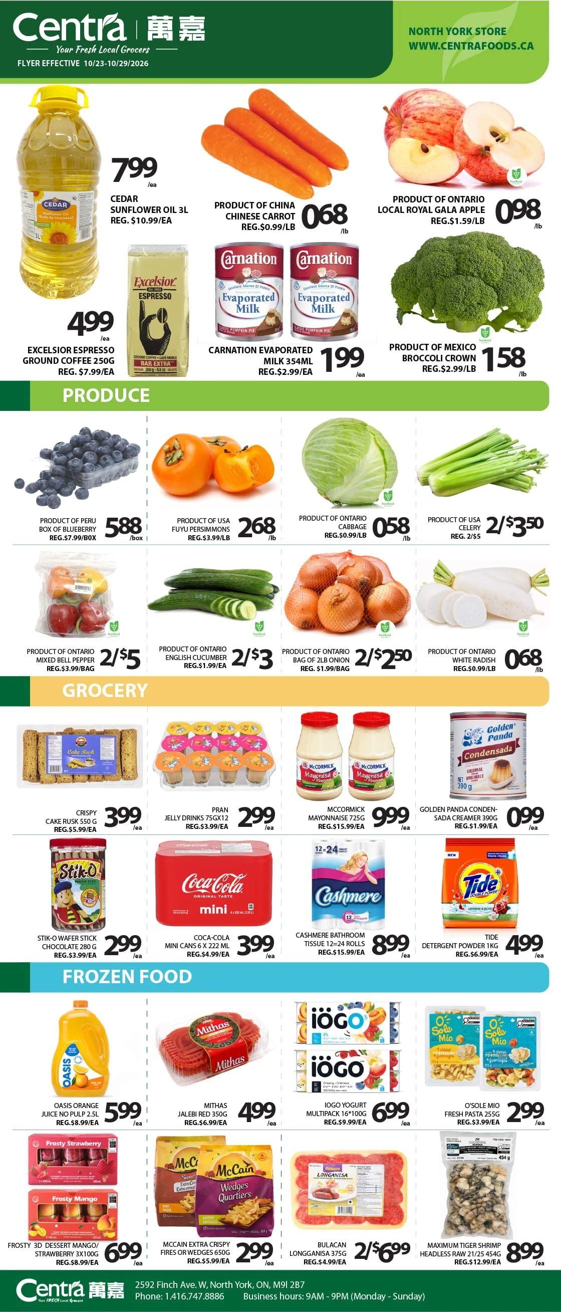 Centra Foods (North York) Flyer October 23 to 29