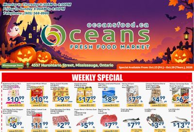 Oceans Fresh Food Market (Mississauga) Flyer October 23 to 29