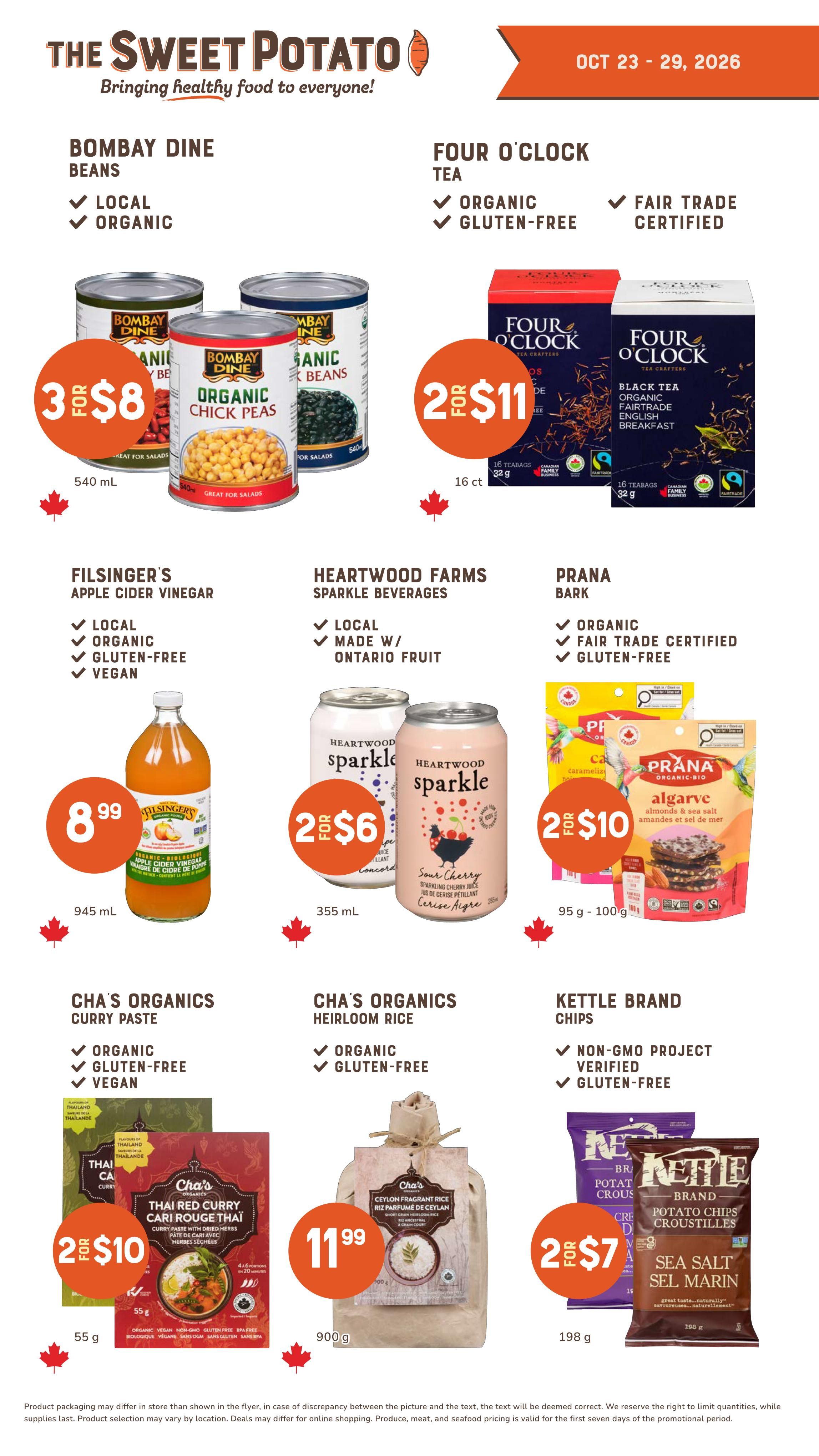 The Sweet Potato Flyer October 23 to 29