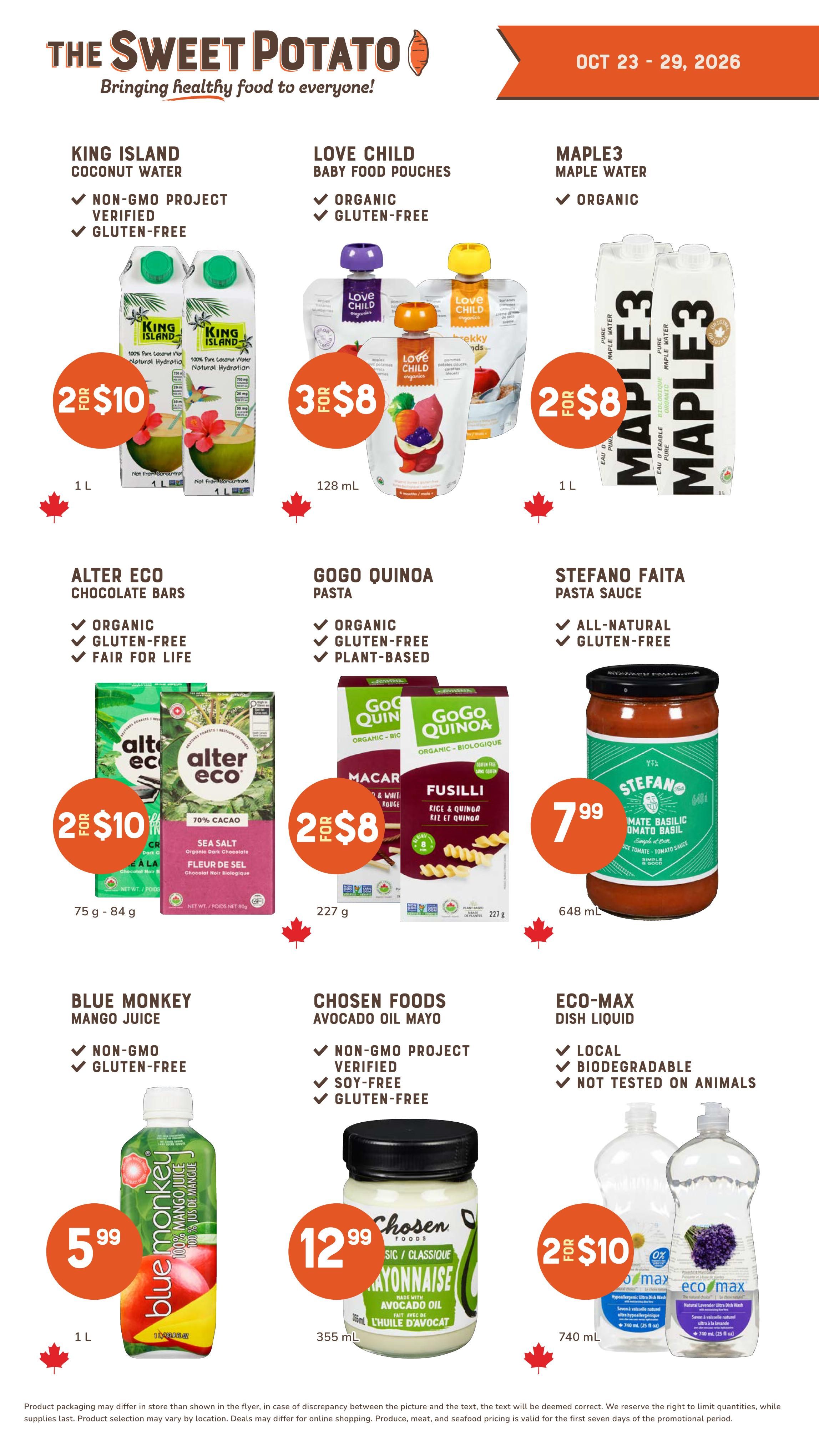 The Sweet Potato Flyer October 23 to 29