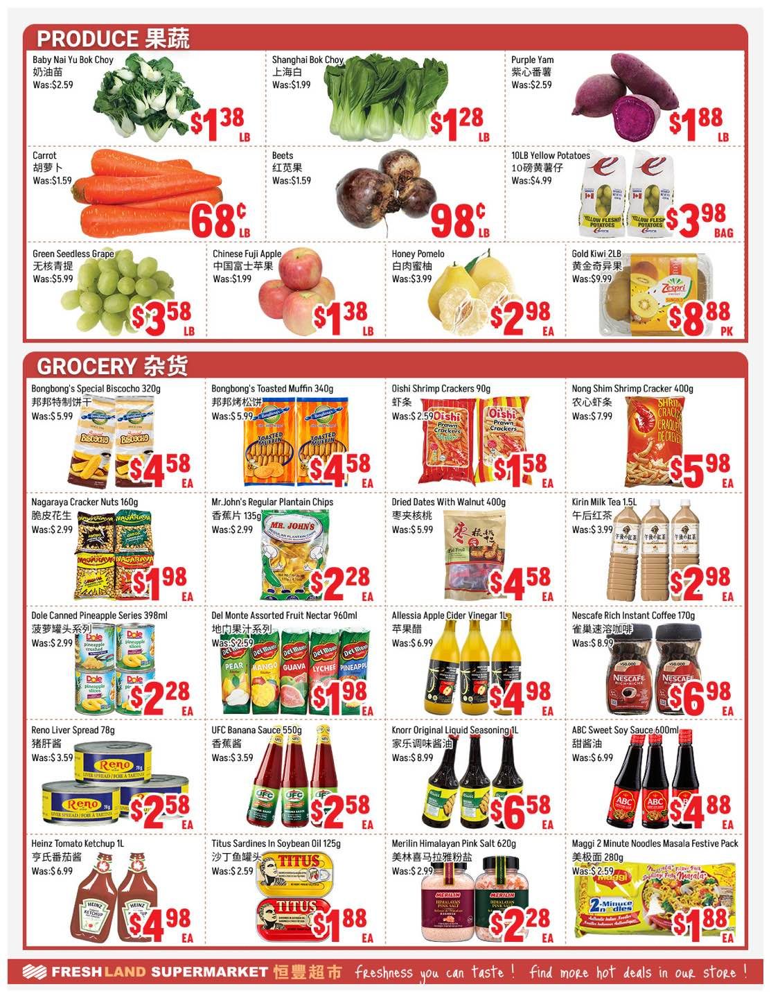 FreshLand Supermarket Flyer October 23 to 29