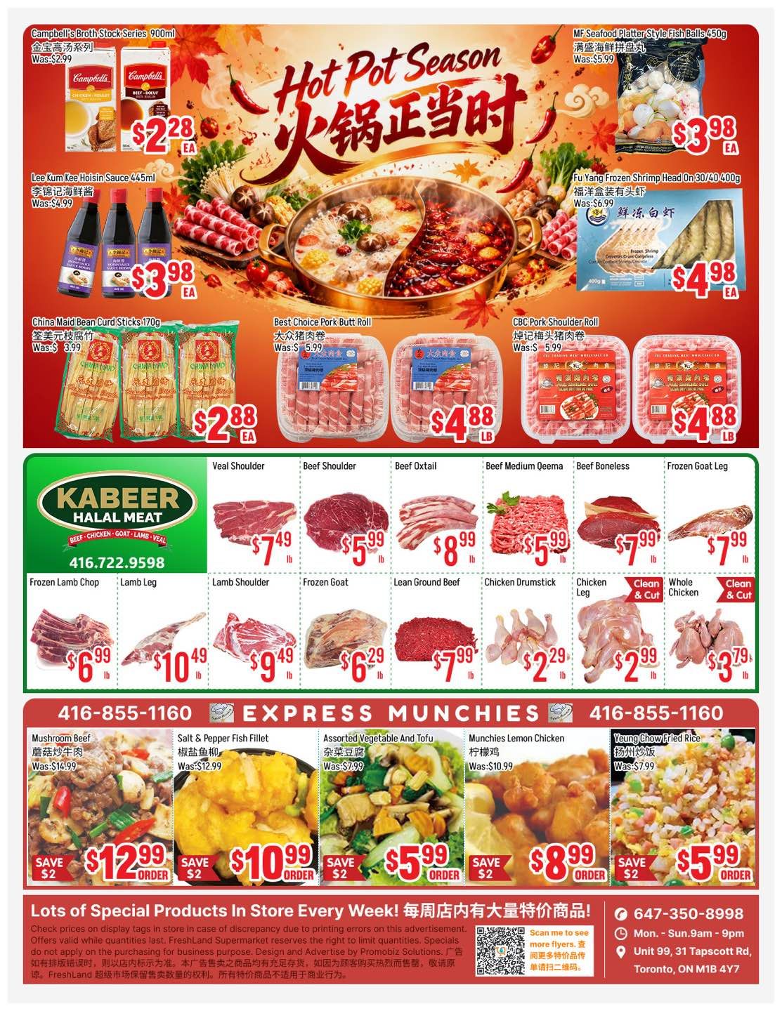 FreshLand Supermarket Flyer October 23 to 29
