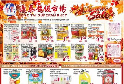 Tone Tai Supermarket Flyer October 23 to 29