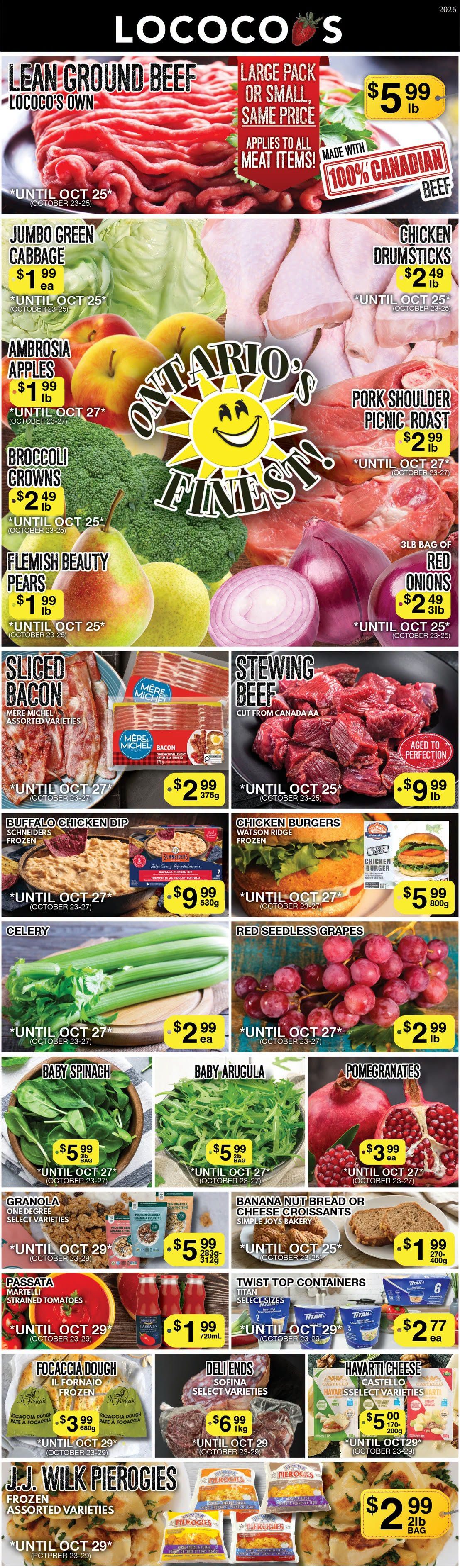 Lococo's Flyer October 23 to 27