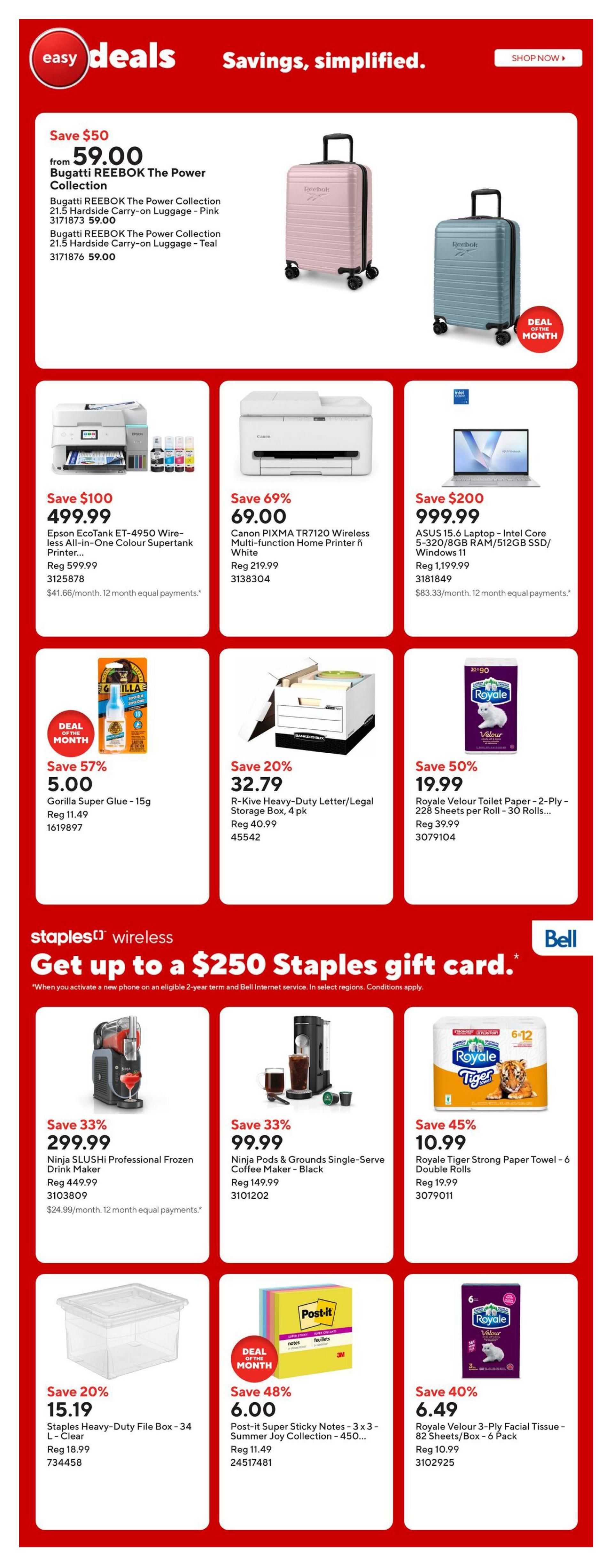 Staples Flyer October 23 to 29