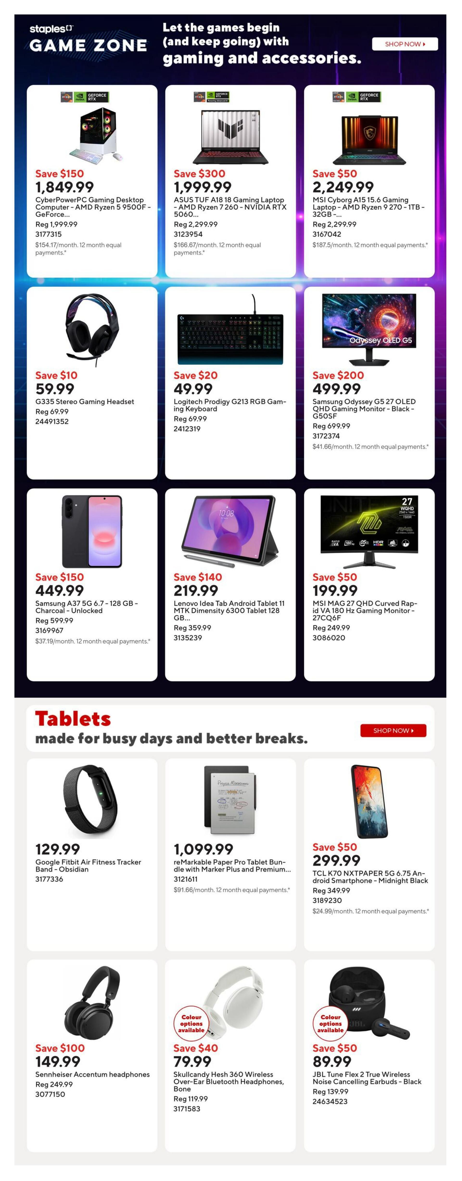 Staples Flyer October 23 to 29