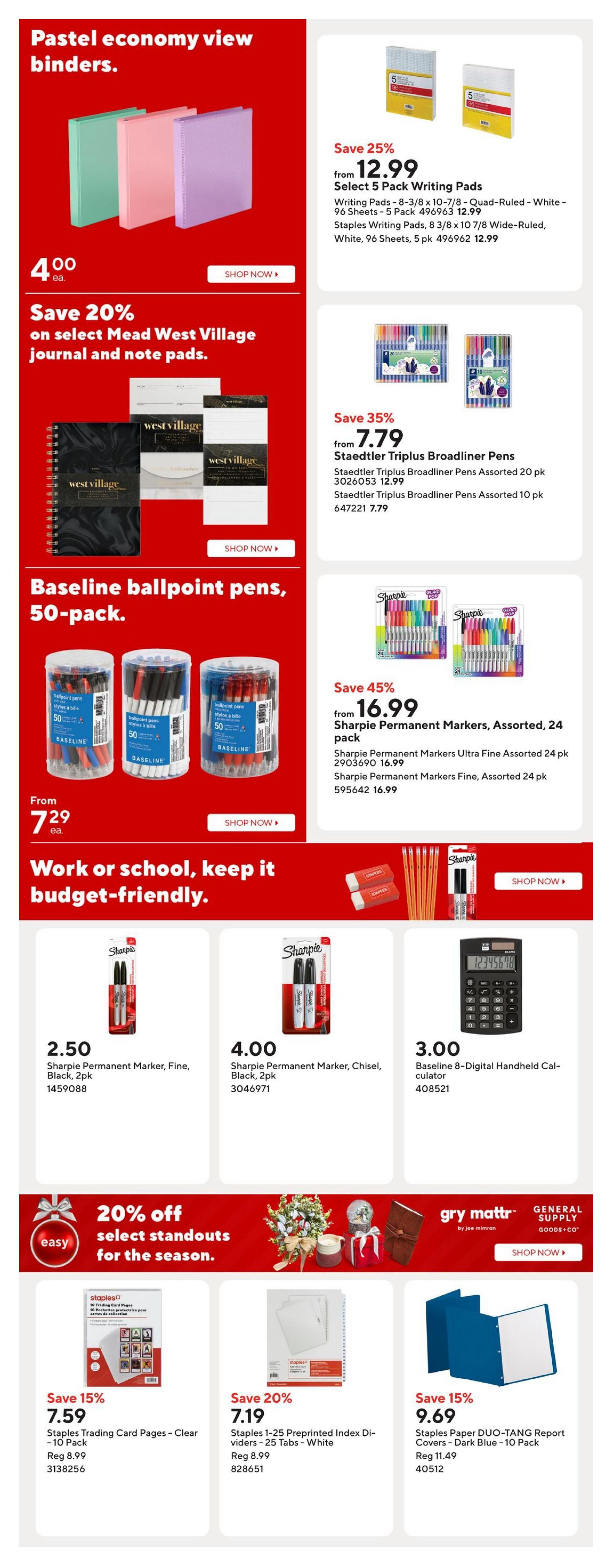 Staples Flyer October 23 to 29