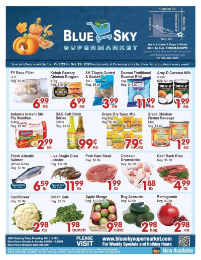 Blue Sky Supermarket (Pickering) Flyer October 23 to 29
