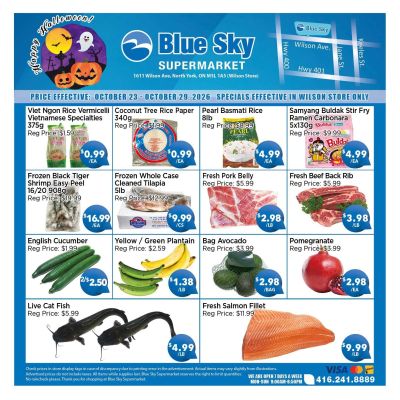 Blue Sky Supermarket (North York) Flyer October 23 to 29