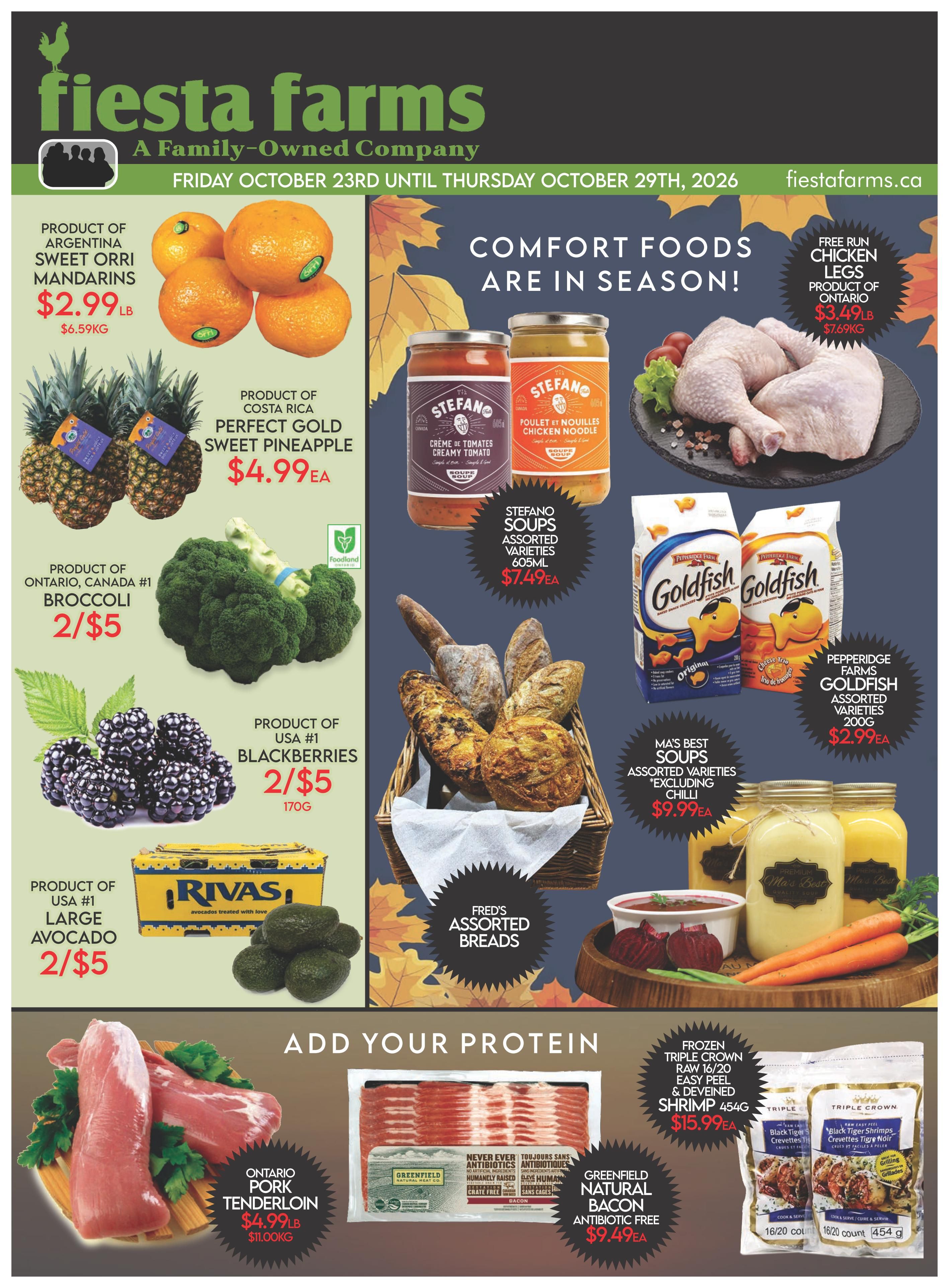 Fiesta Farms Flyer October 23 to 29
