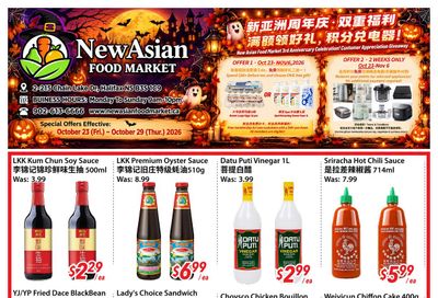 New Asian Food Market Flyer October 23 to 29
