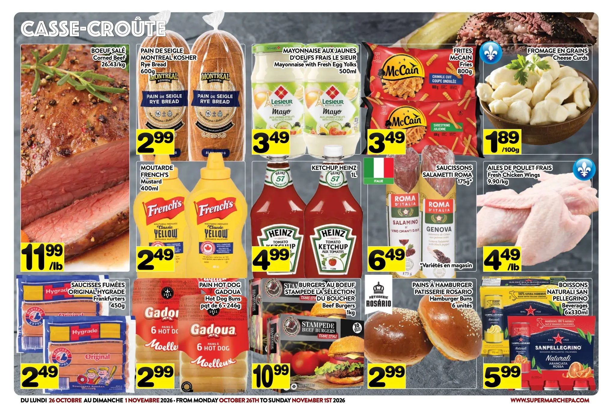 Supermarche PA Flyer October 26 to November 1