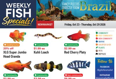Big Al's (Newmarket) Weekly Specials October 23 to 29