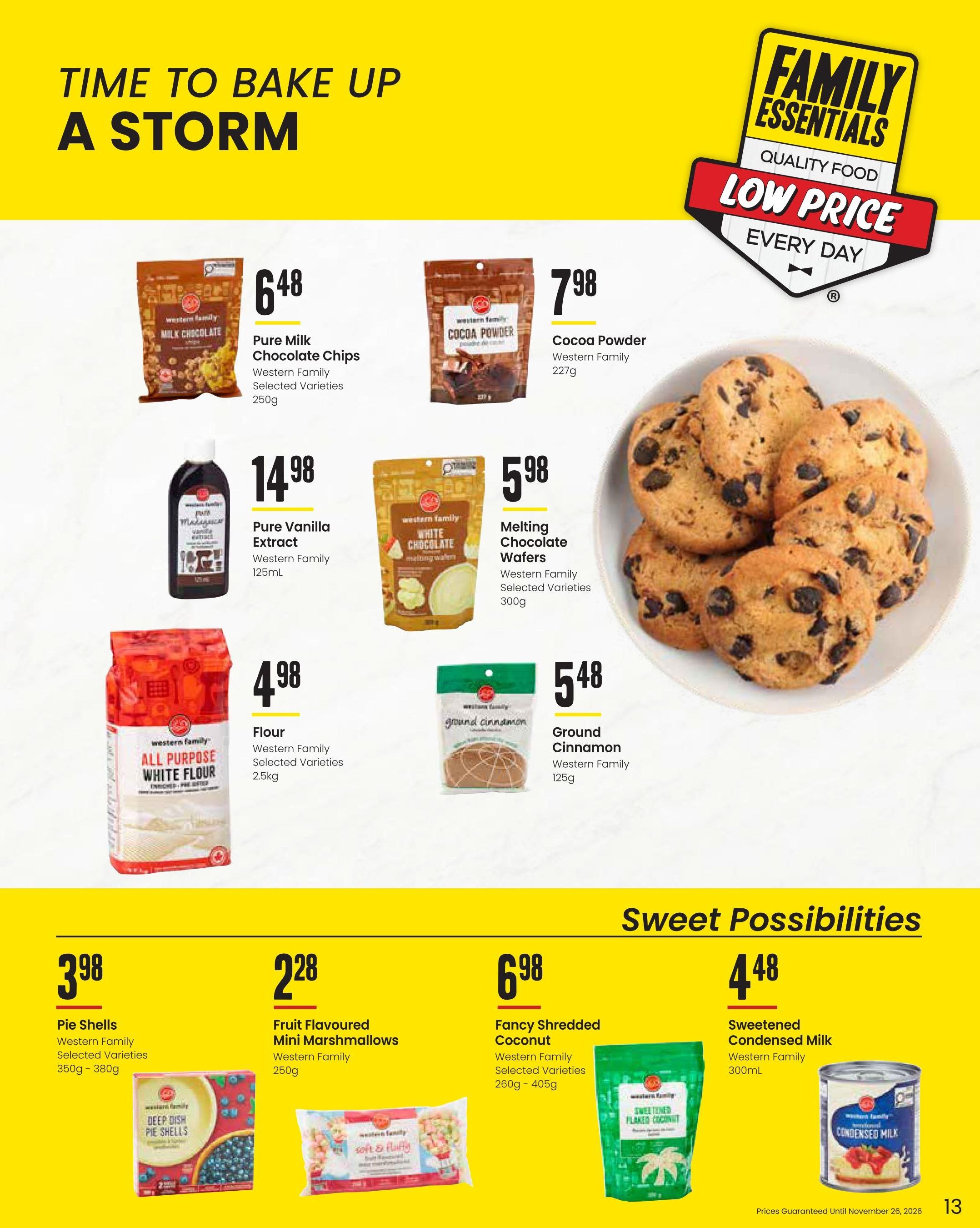 Freson Bros. Family Essentials Monthly Flyer October 30 to November 26