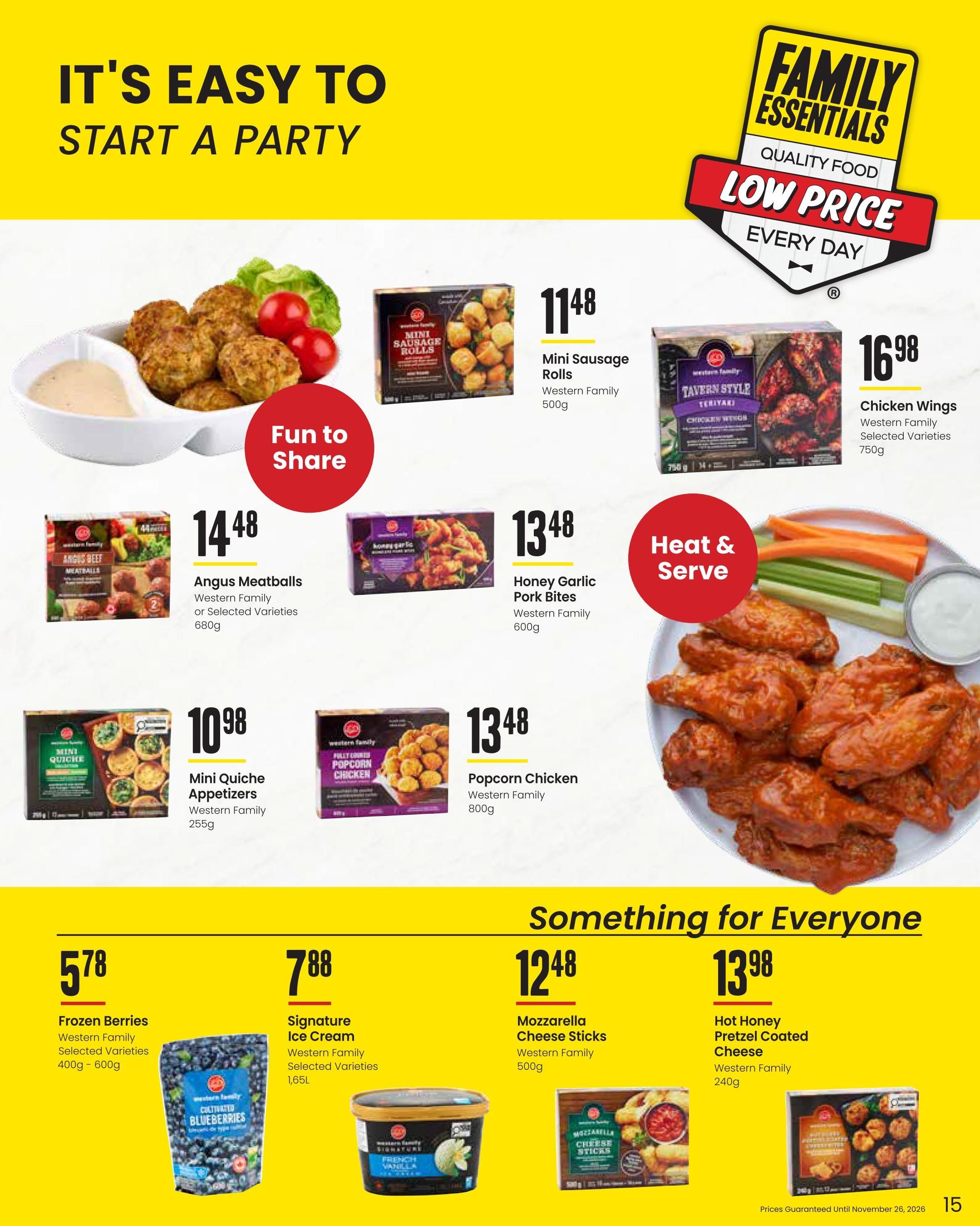 Freson Bros. Family Essentials Monthly Flyer October 30 to November 26