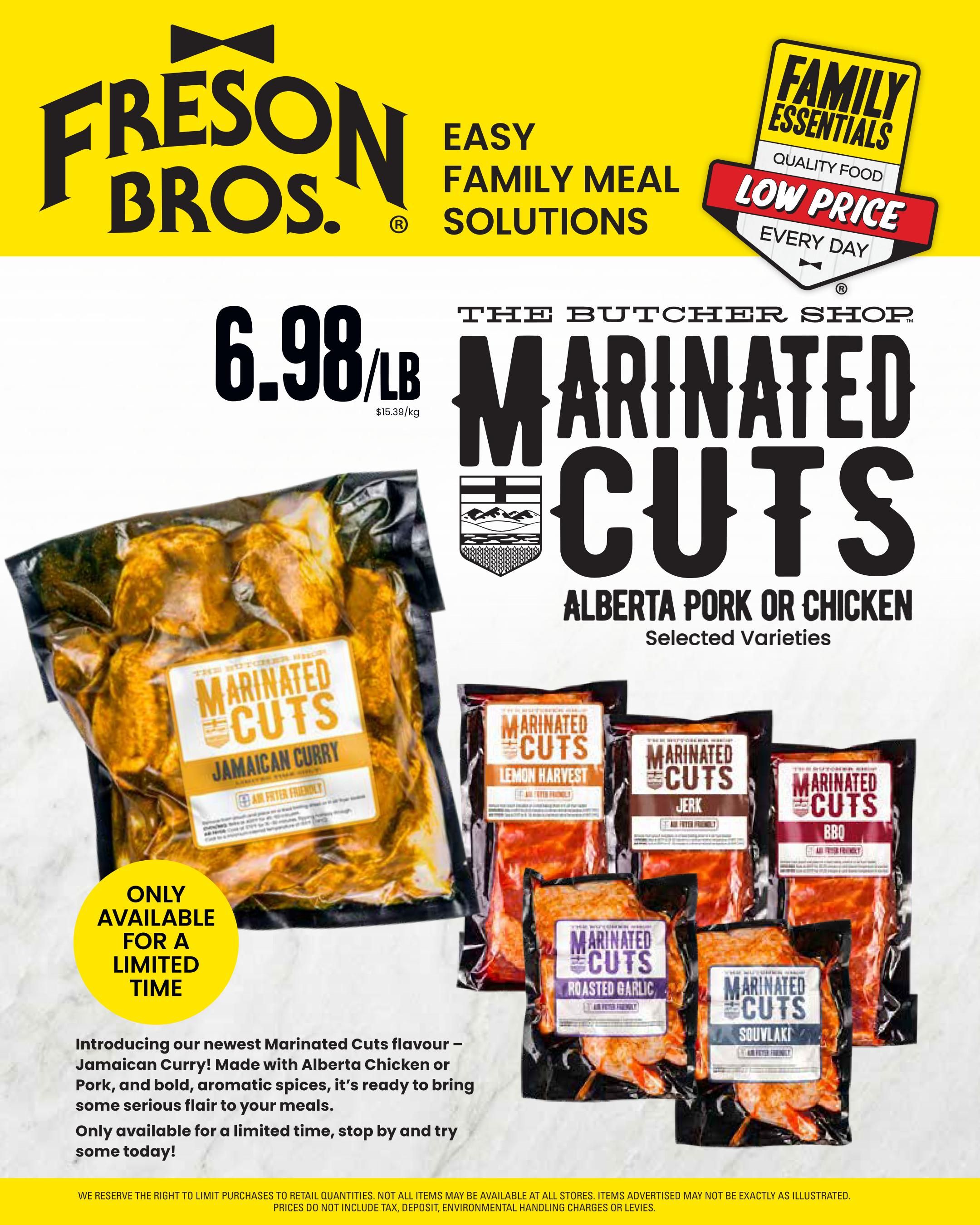 Freson Bros. Family Essentials Monthly Flyer October 30 to November 26