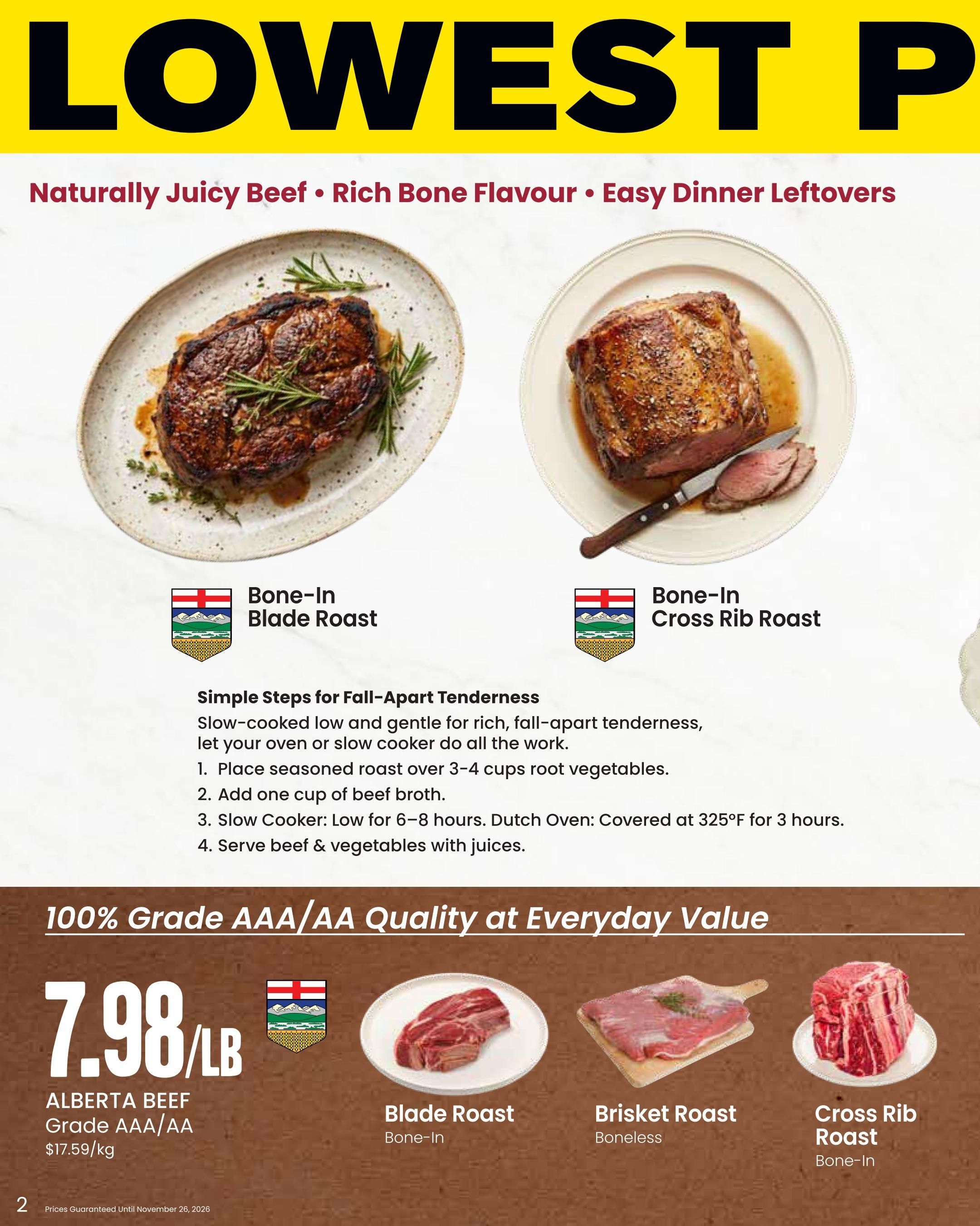 Freson Bros. Family Essentials Monthly Flyer October 30 to November 26