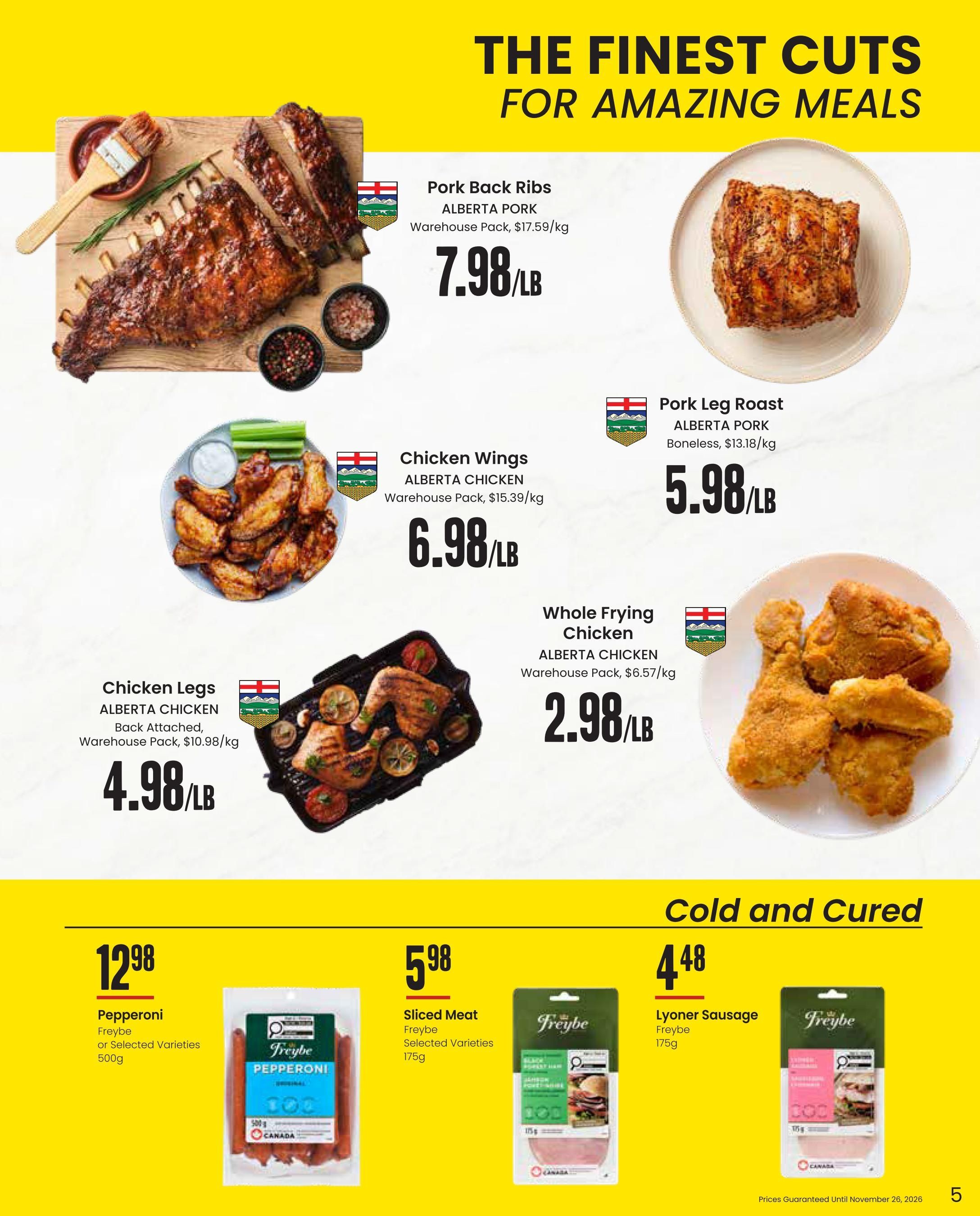 Freson Bros. Family Essentials Monthly Flyer October 30 to November 26