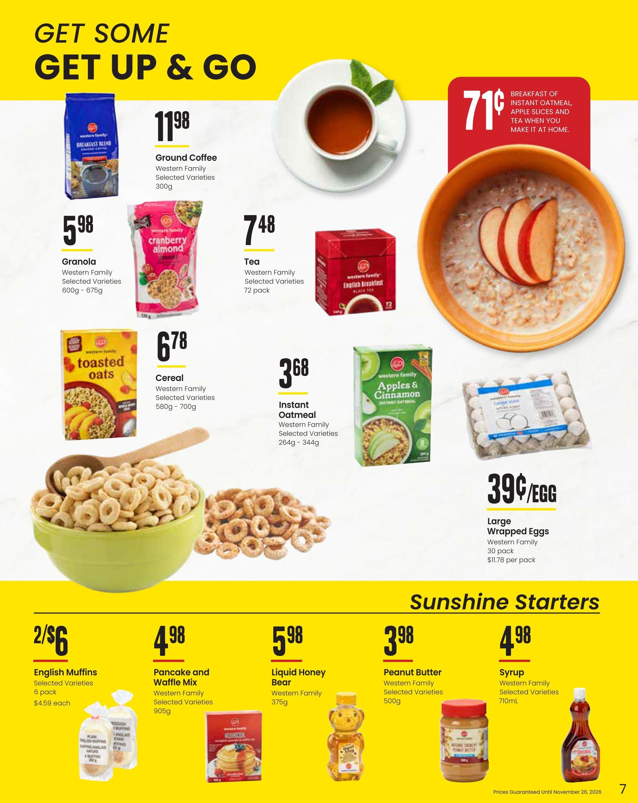 Freson Bros. Family Essentials Monthly Flyer October 30 to November 26