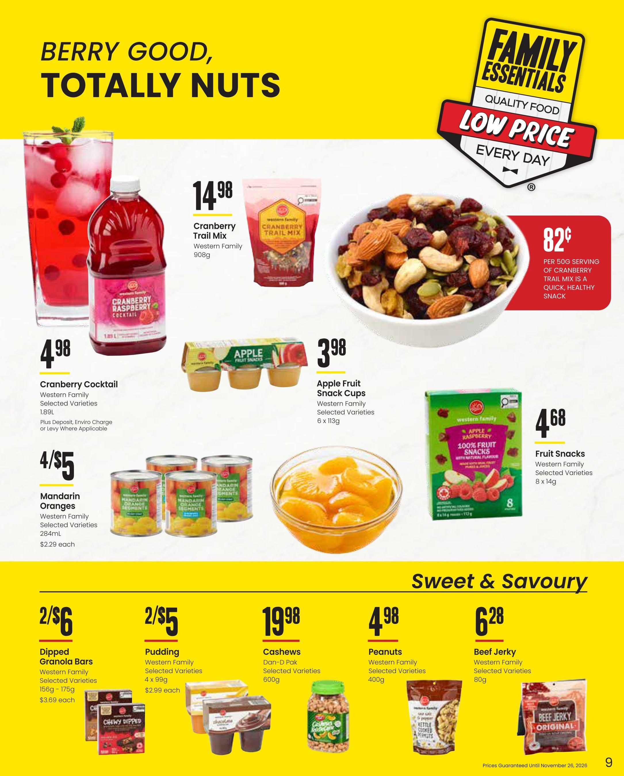 Freson Bros. Family Essentials Monthly Flyer October 30 to November 26
