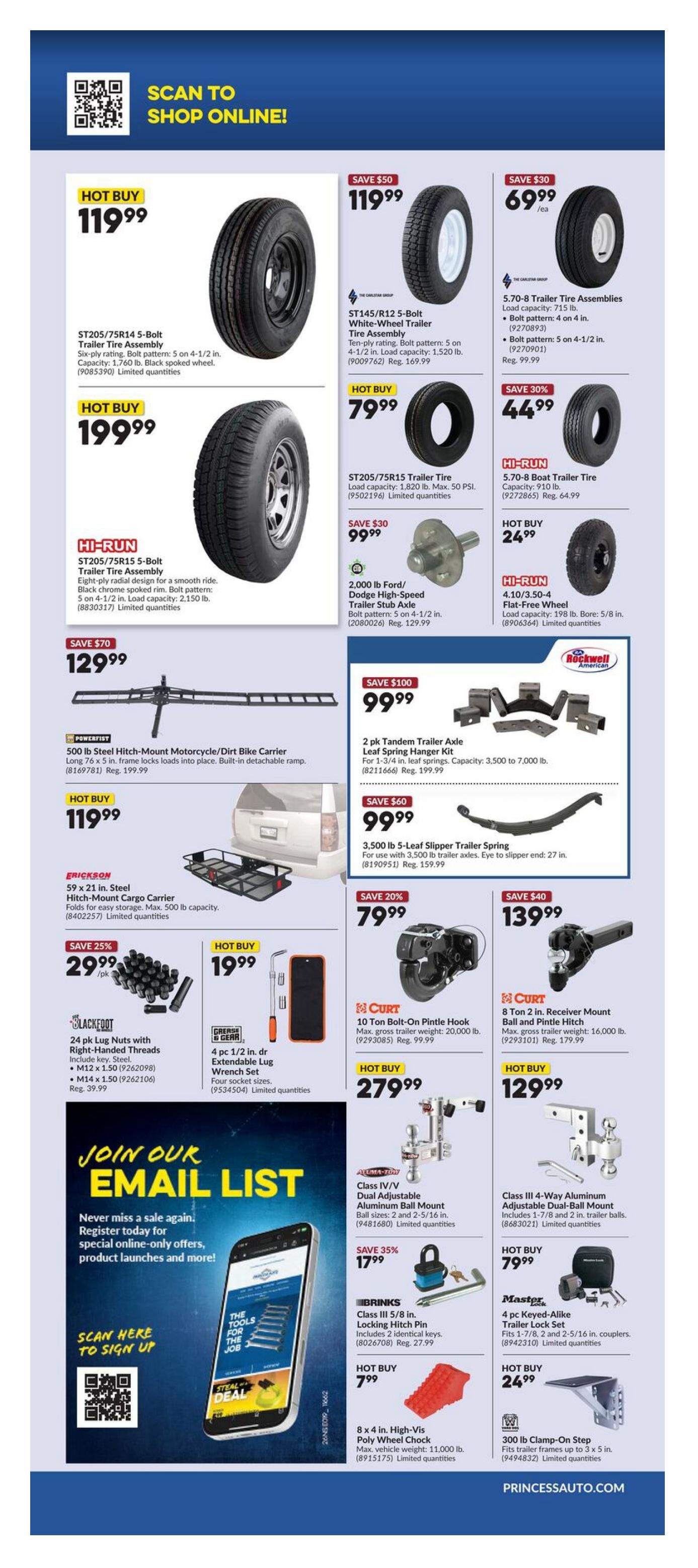 Princess Auto Flyer October 26 to November 9