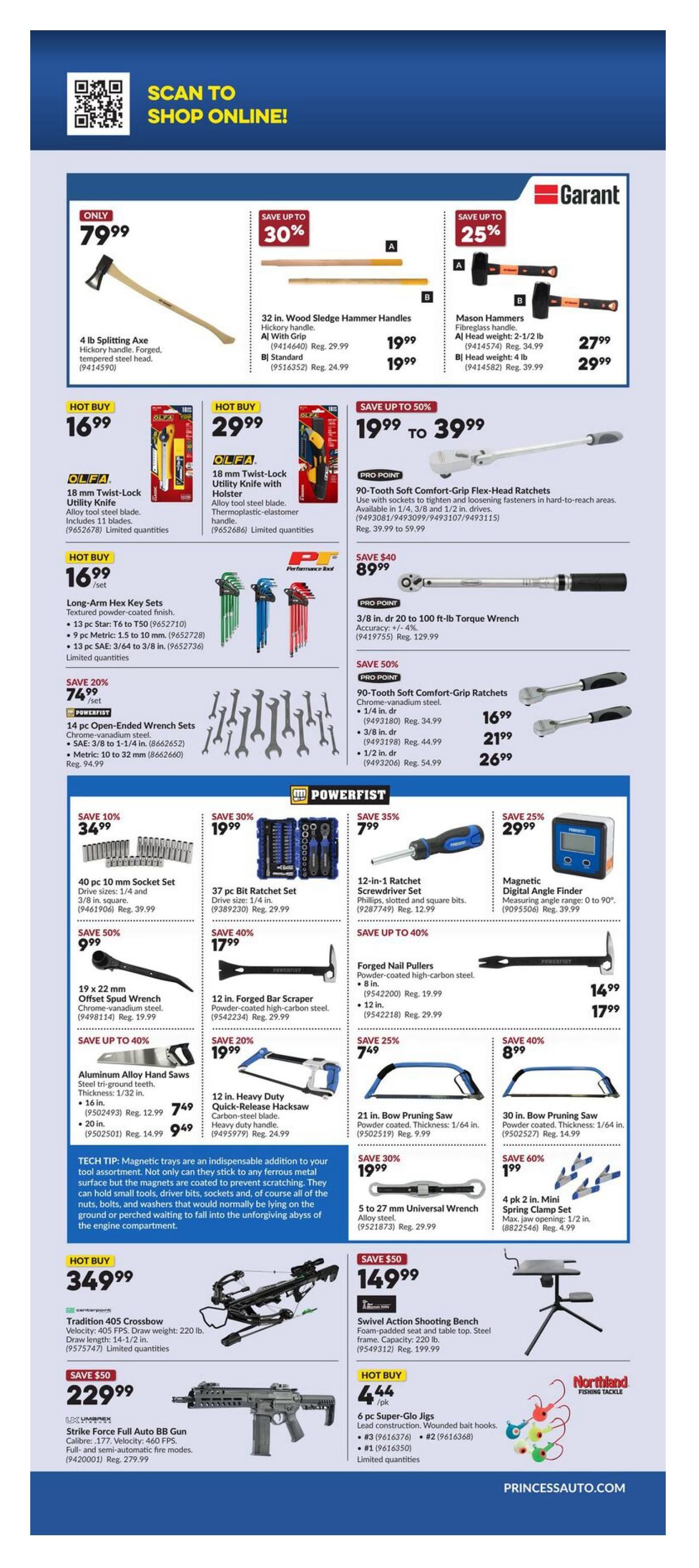 Princess Auto Flyer October 26 to November 9