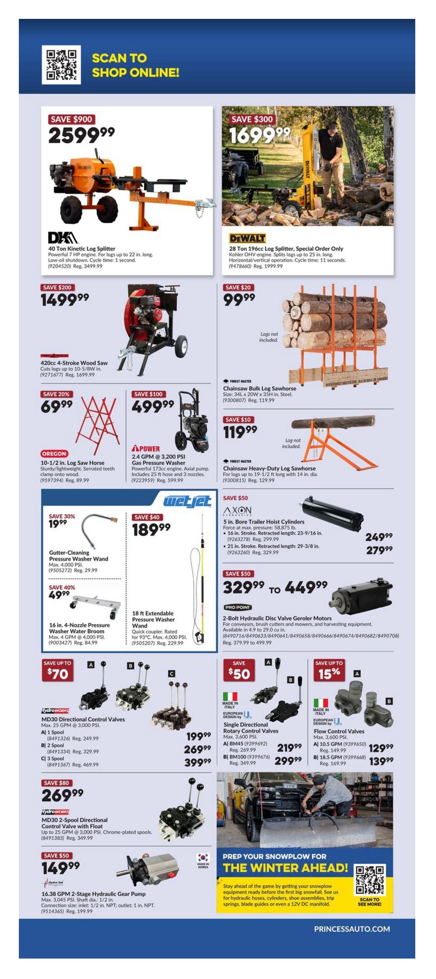 Princess Auto Flyer October 26 to November 9