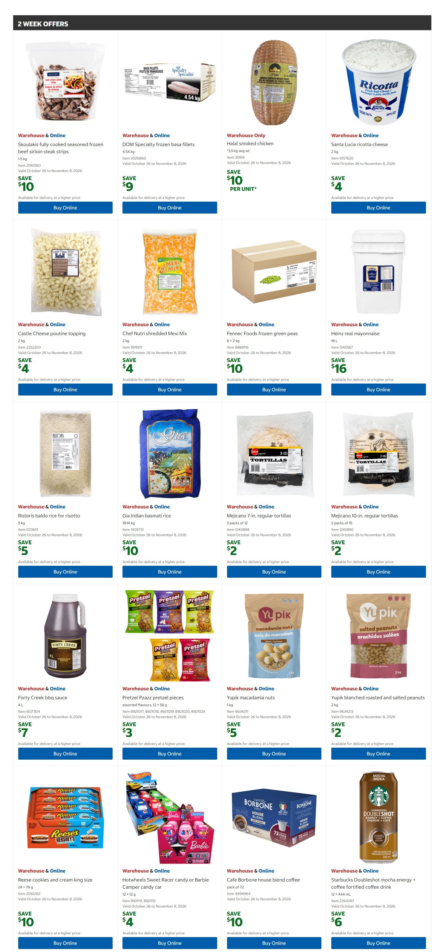 Costco Business Centre Instant Savings Flyer October 26 to November 8