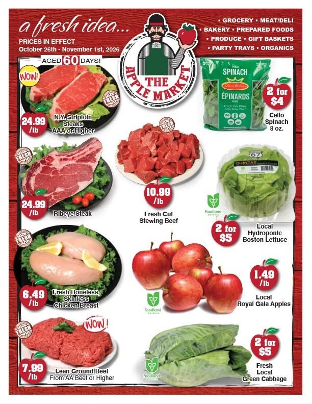 The Apple Market Flyer October 26 to November 1