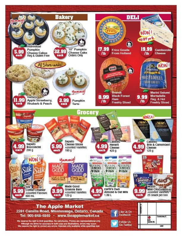 The Apple Market Flyer October 26 to November 1