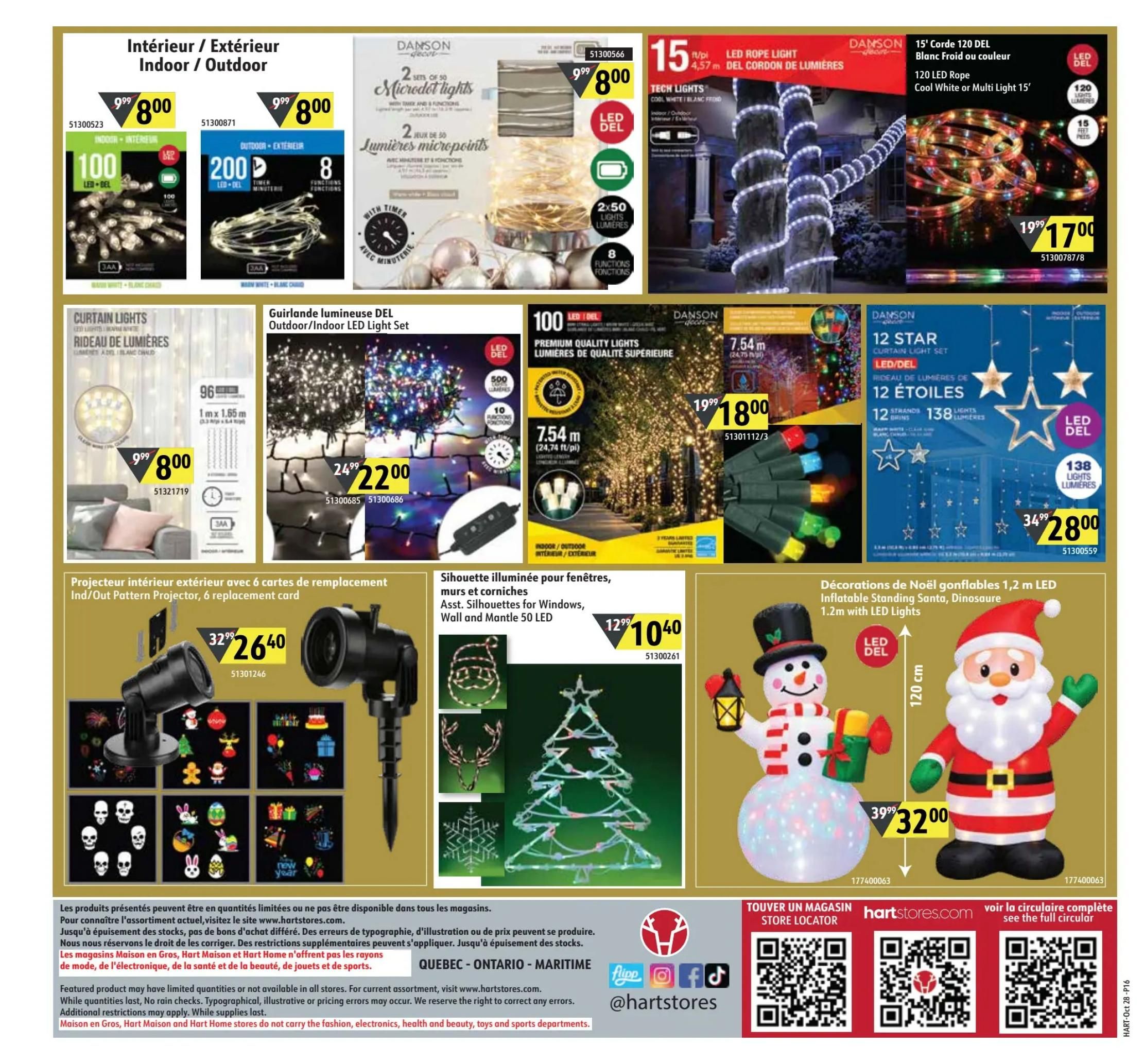 Hart Stores Flyer October 28 to November 10