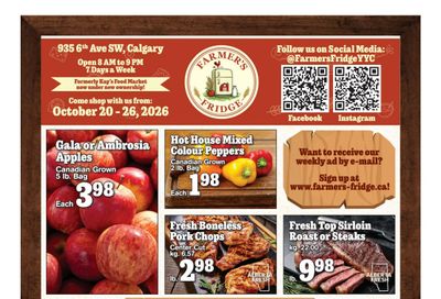 Farmer’s Fridge Flyer October 20 to 26
