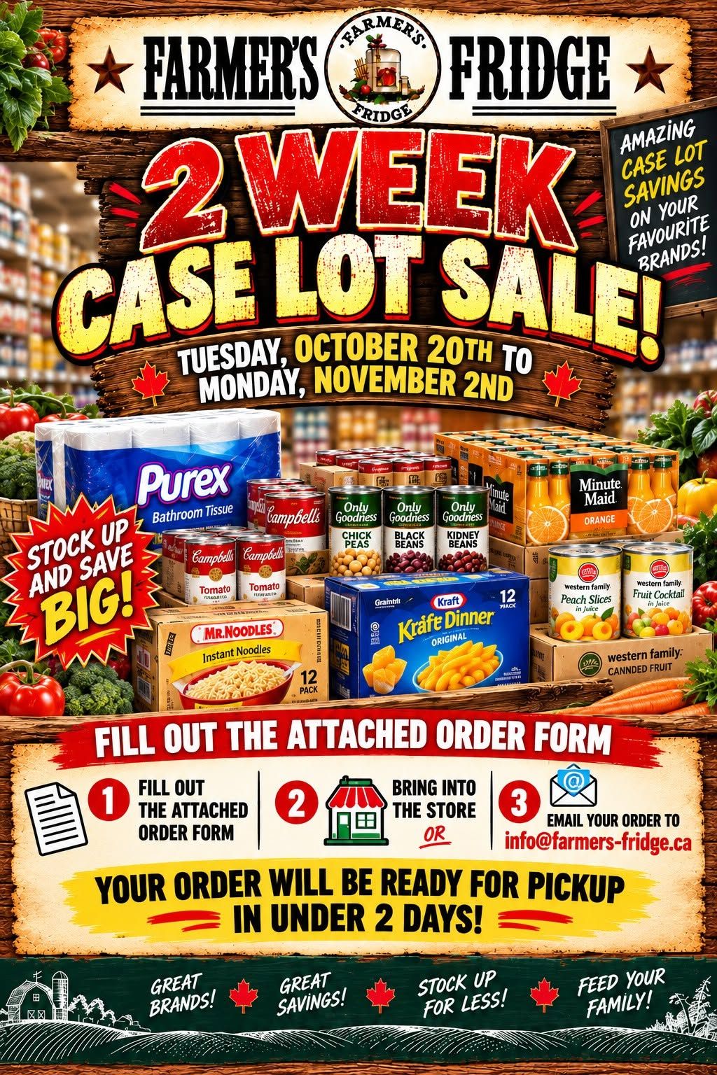 Farmer’s Fridge Flyer October 20 to 26