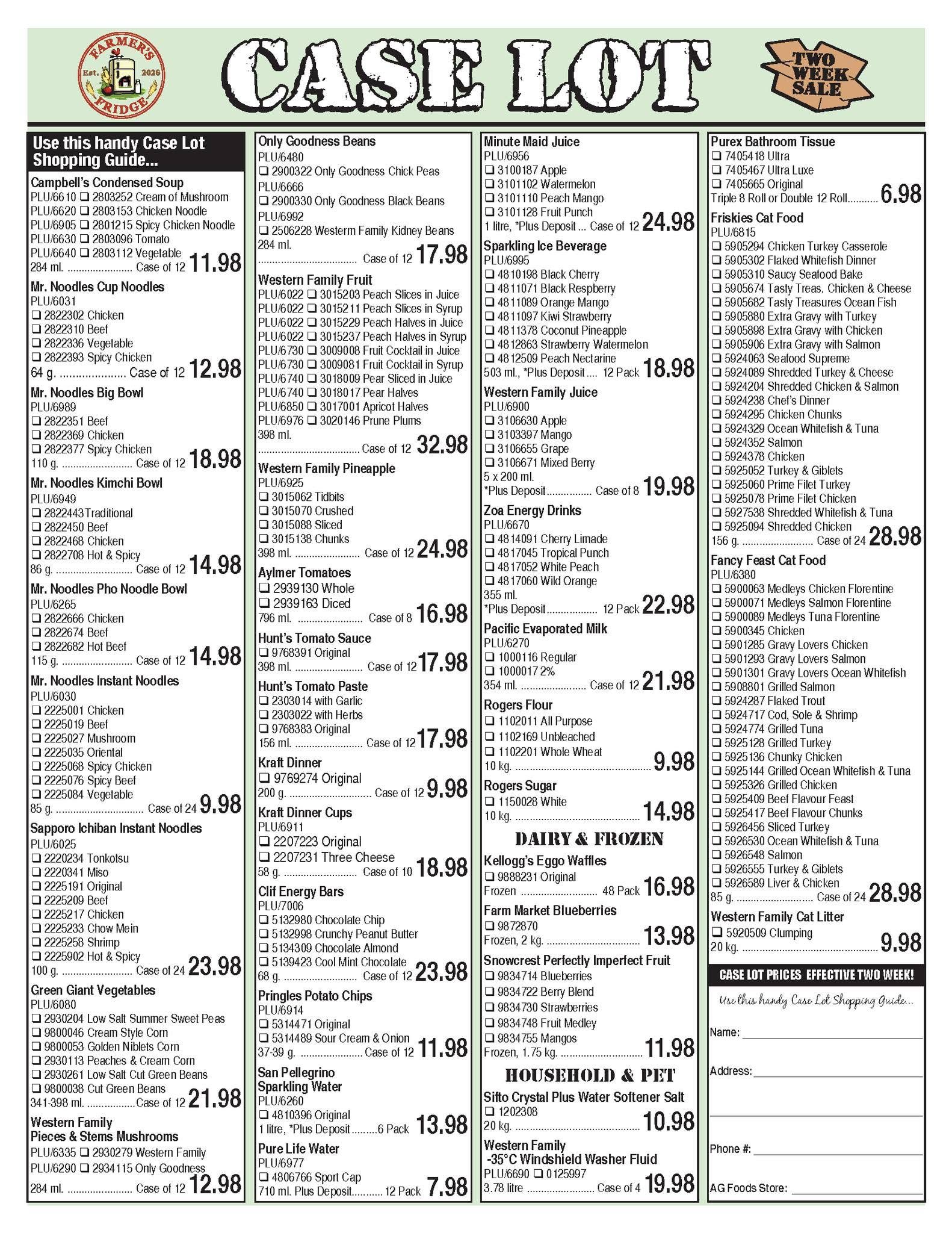 Farmer’s Fridge Flyer October 20 to 26