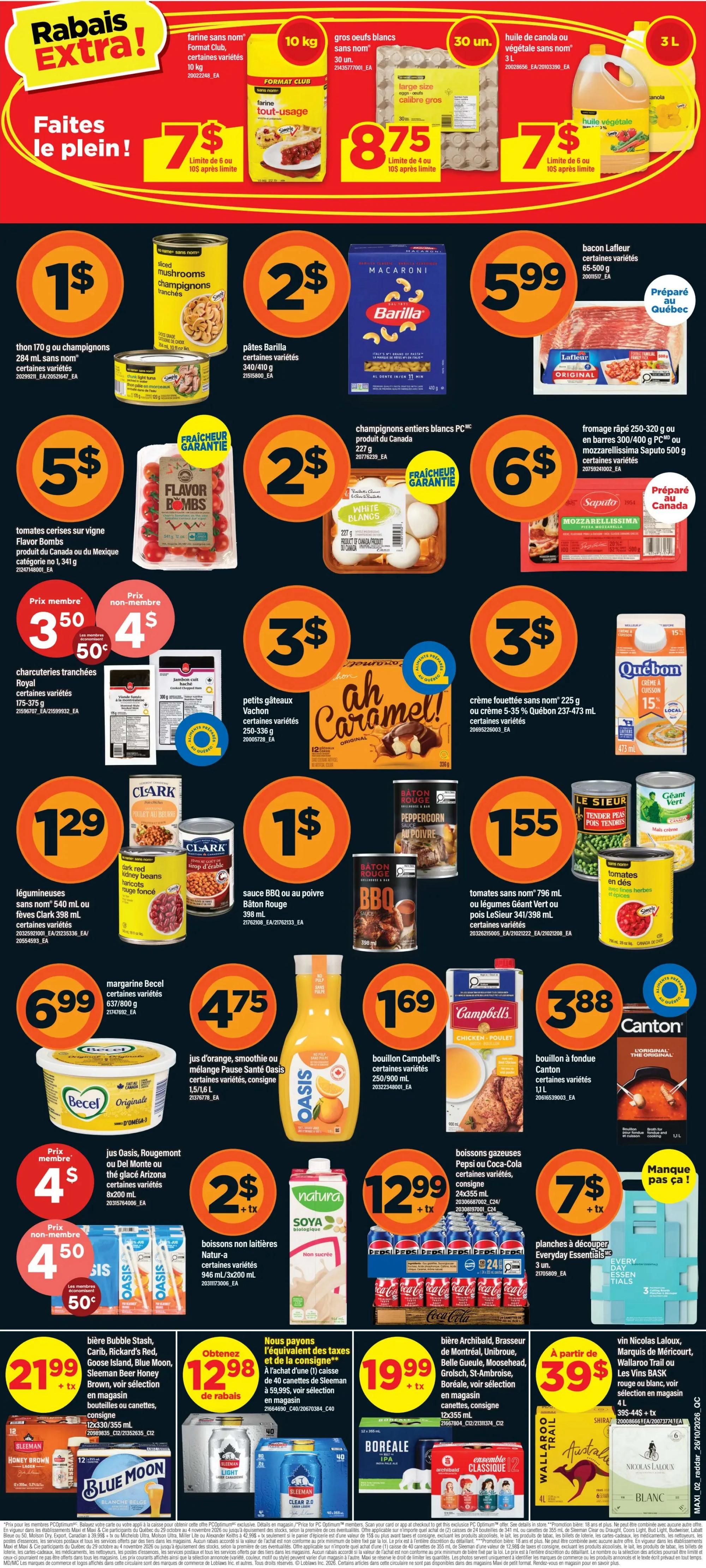 Maxi Flyer October 29 to November 4