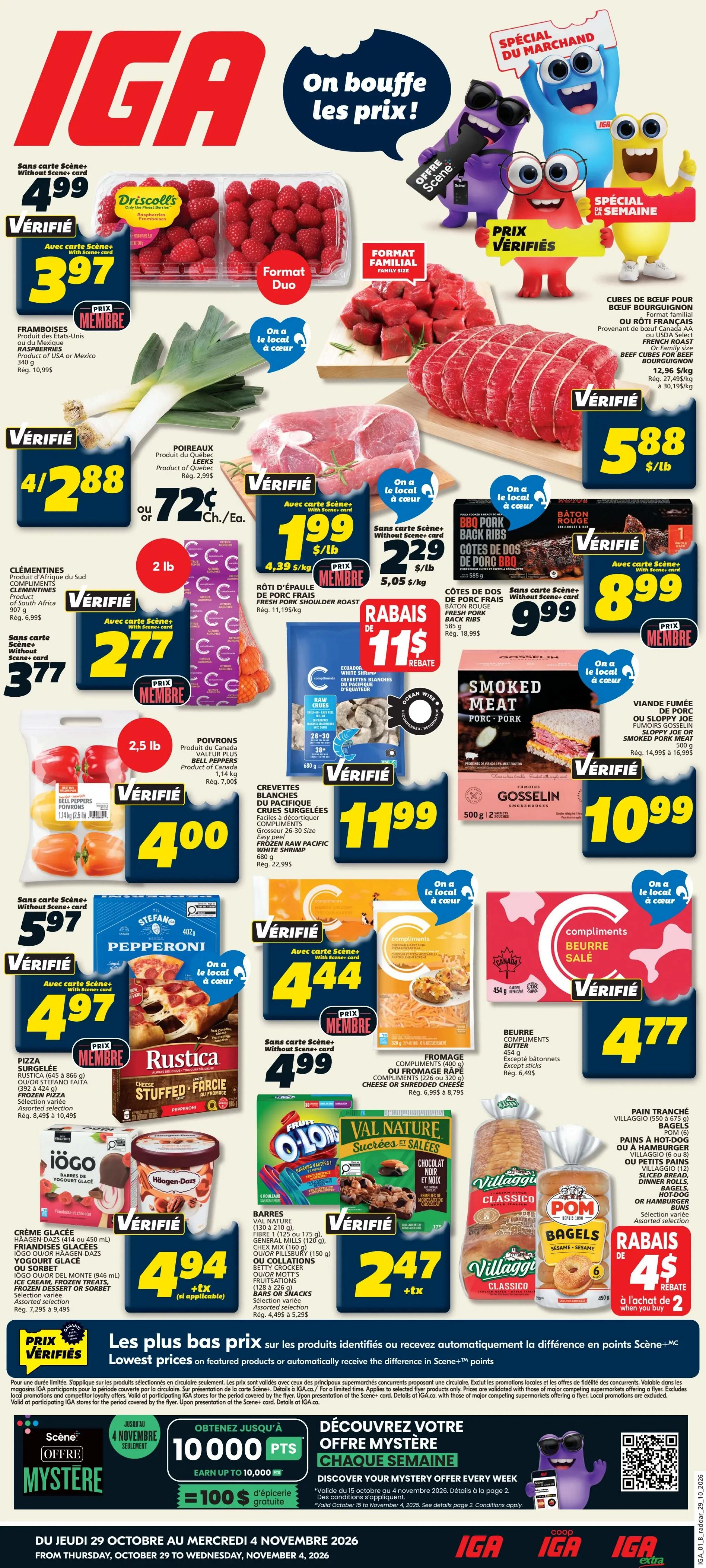 IGA (QC) Flyer October 29 to November 4