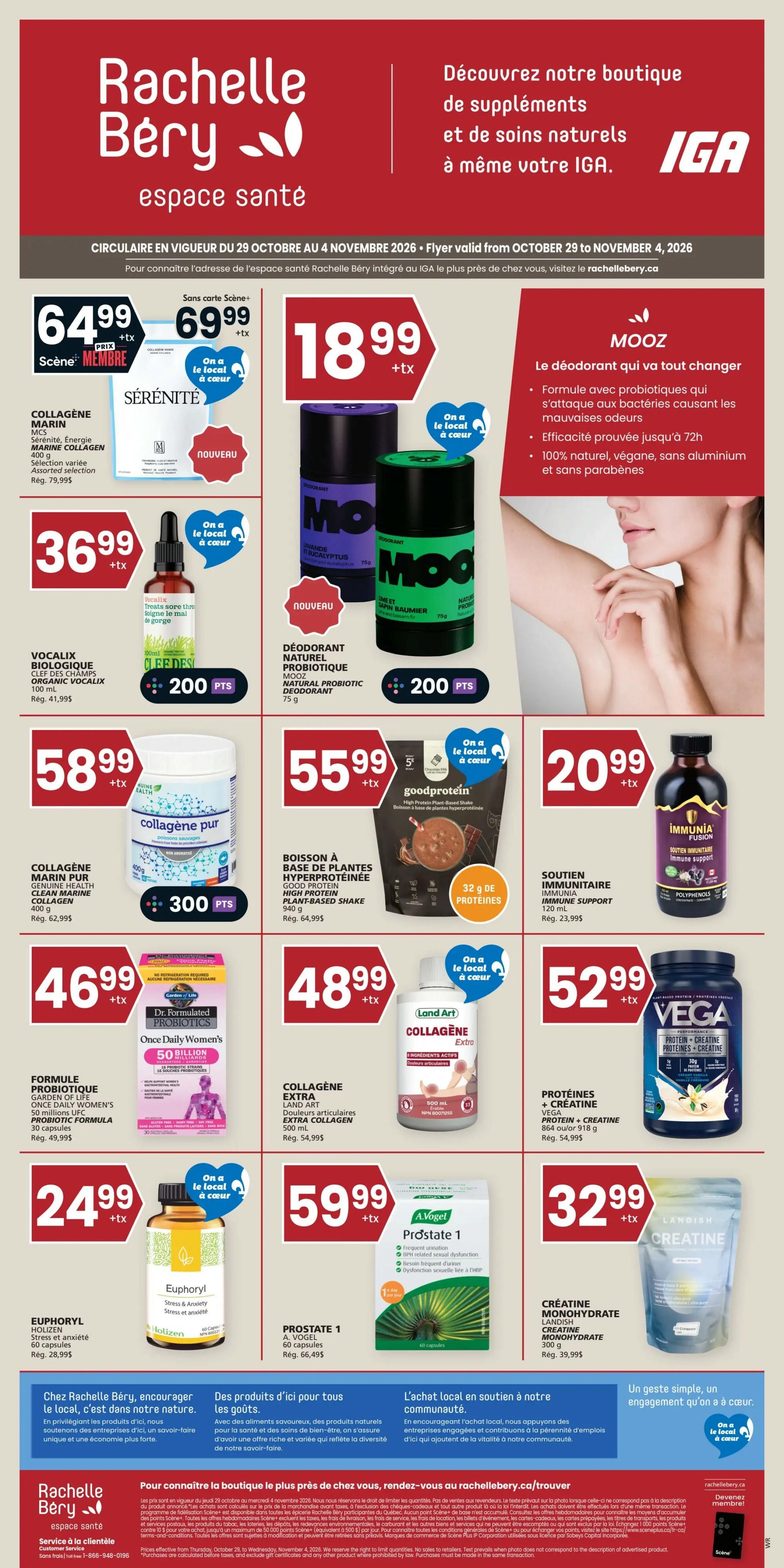 IGA (QC) Flyer October 29 to November 4