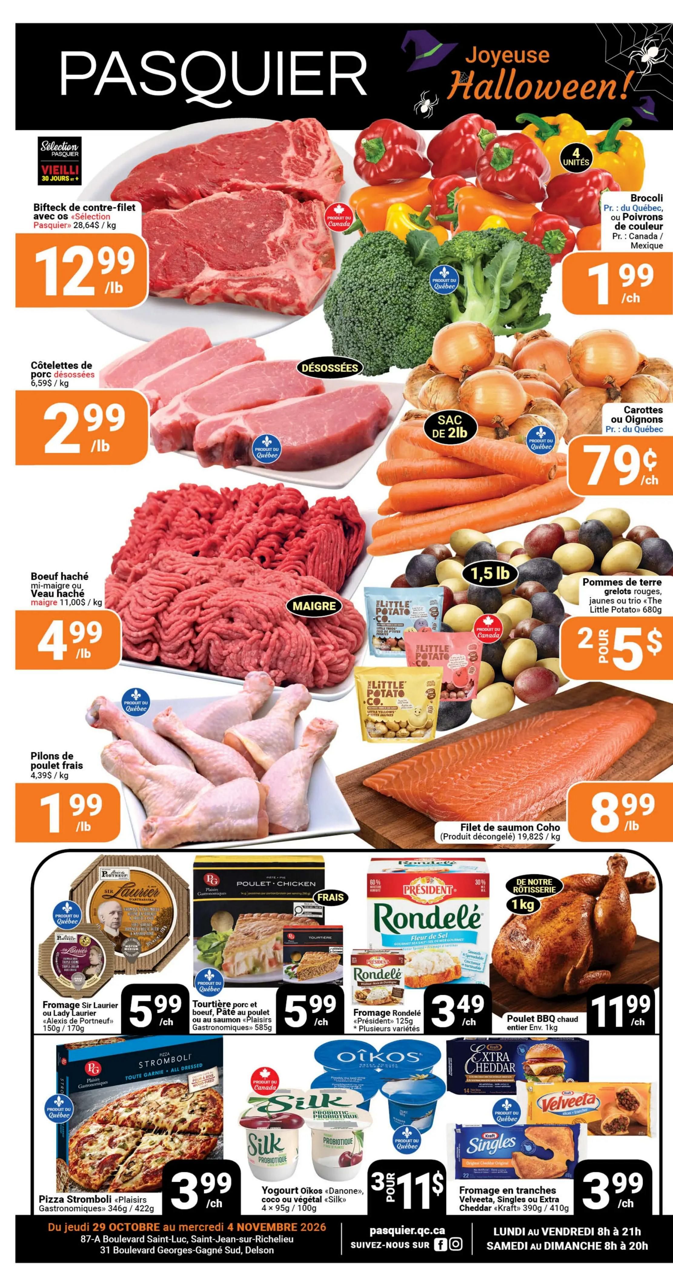 Pasquier Flyer October 29 to November 4